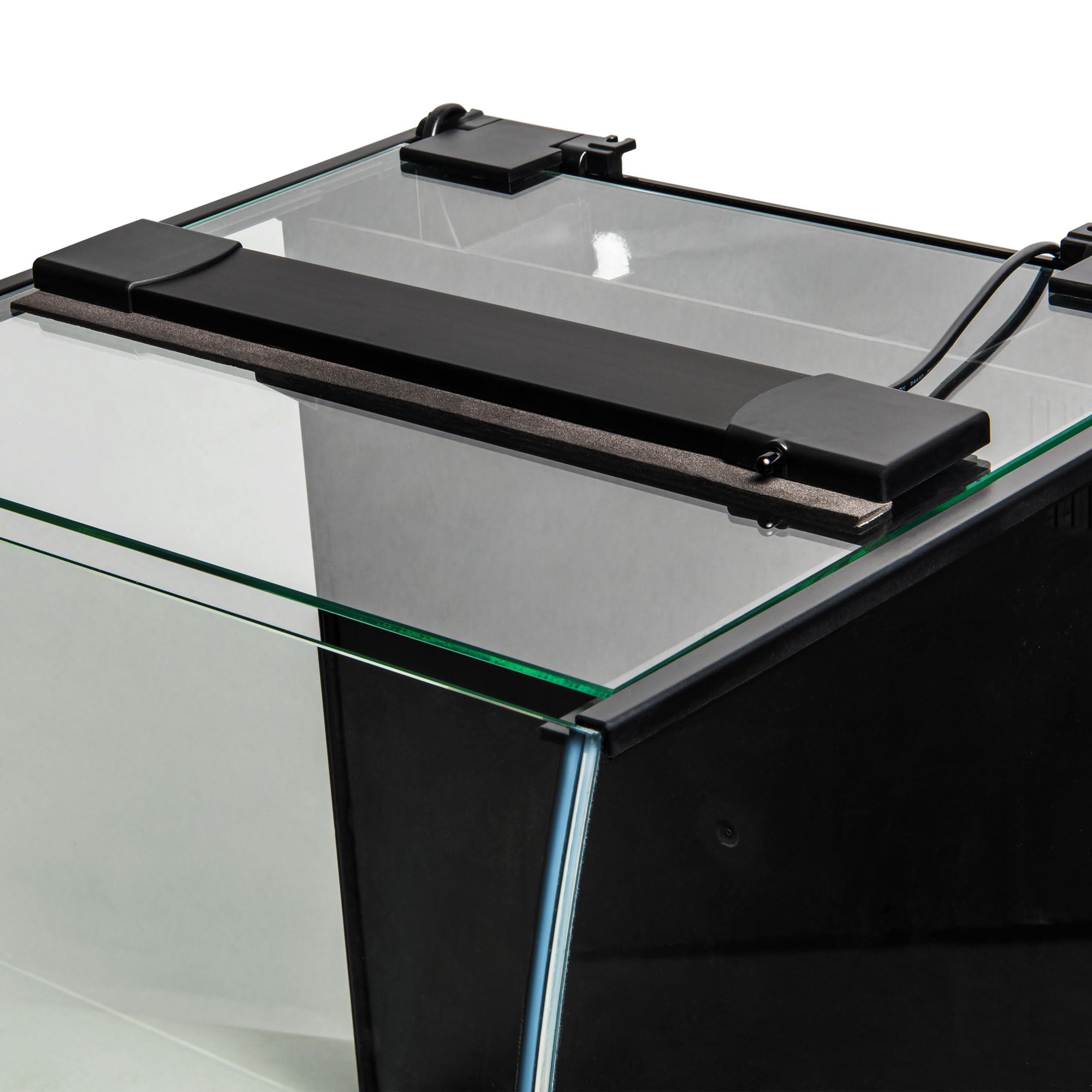 Aquatop 8.6 Gallon Bow Front Glass Aquarium Kit With Filter And Led Lighting - All In One Desktop Fish Tank, Ideal For Freshwate