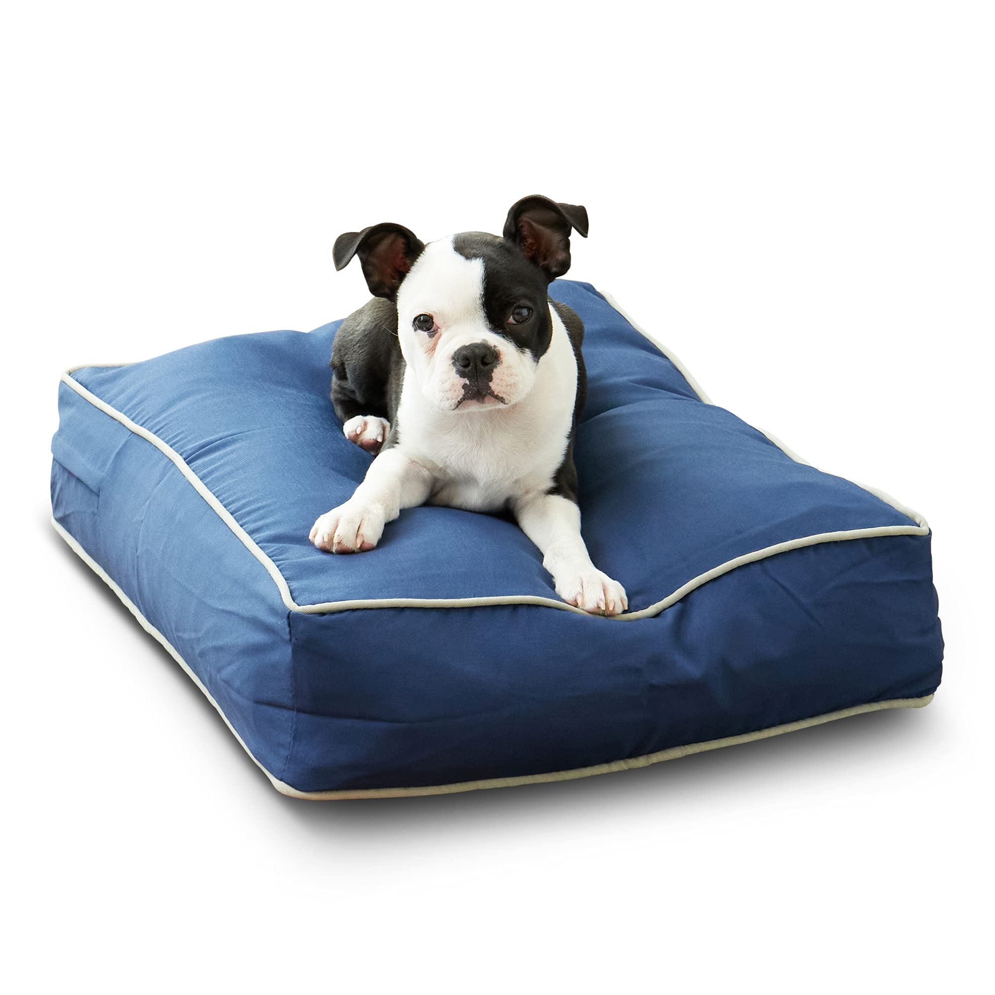 Casey Extra Small (24 X 18 In.) Navy Rectangle Indoor/Outdoor Pillow Style Dog Bed