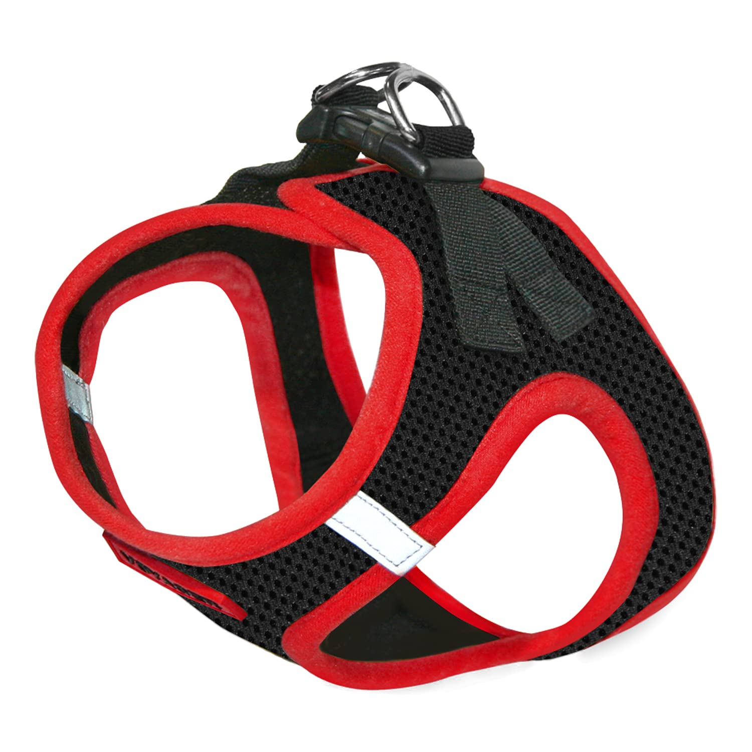 Voyager Step-In Air Dog Harness - All Weather Mesh Step In Vest Harness For Small And Medium Dogs By Best Pet Supplies - Red Trim, S