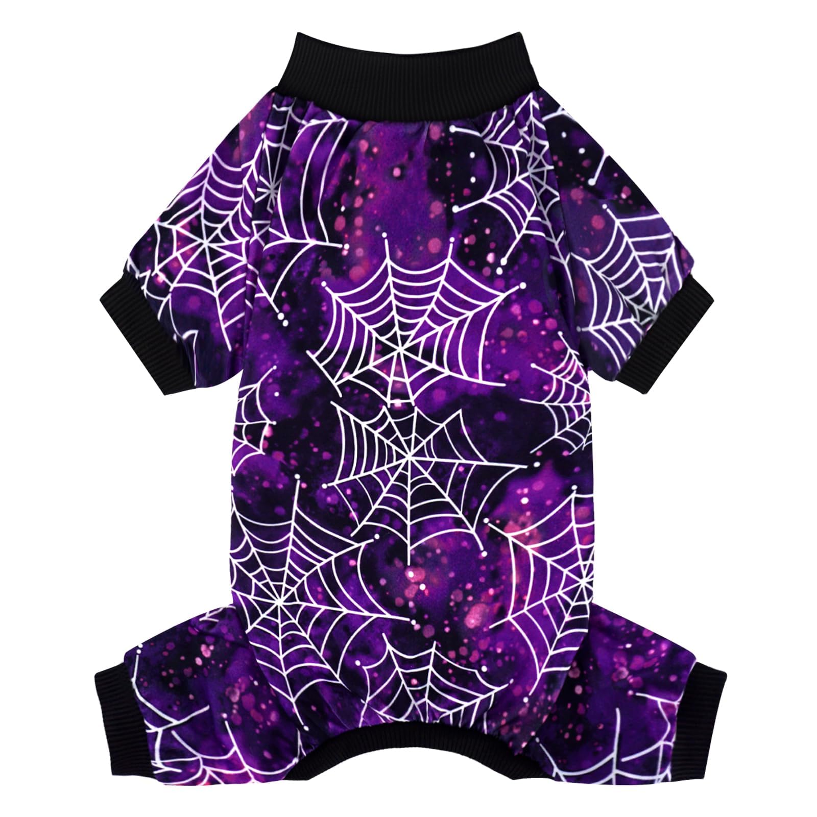 Xpudac Halloween Dog Pajamas For Small Medium Dogs Spider Puppy Costume Soft Pet Clothes Outfit Cat Jumpsuits, Large