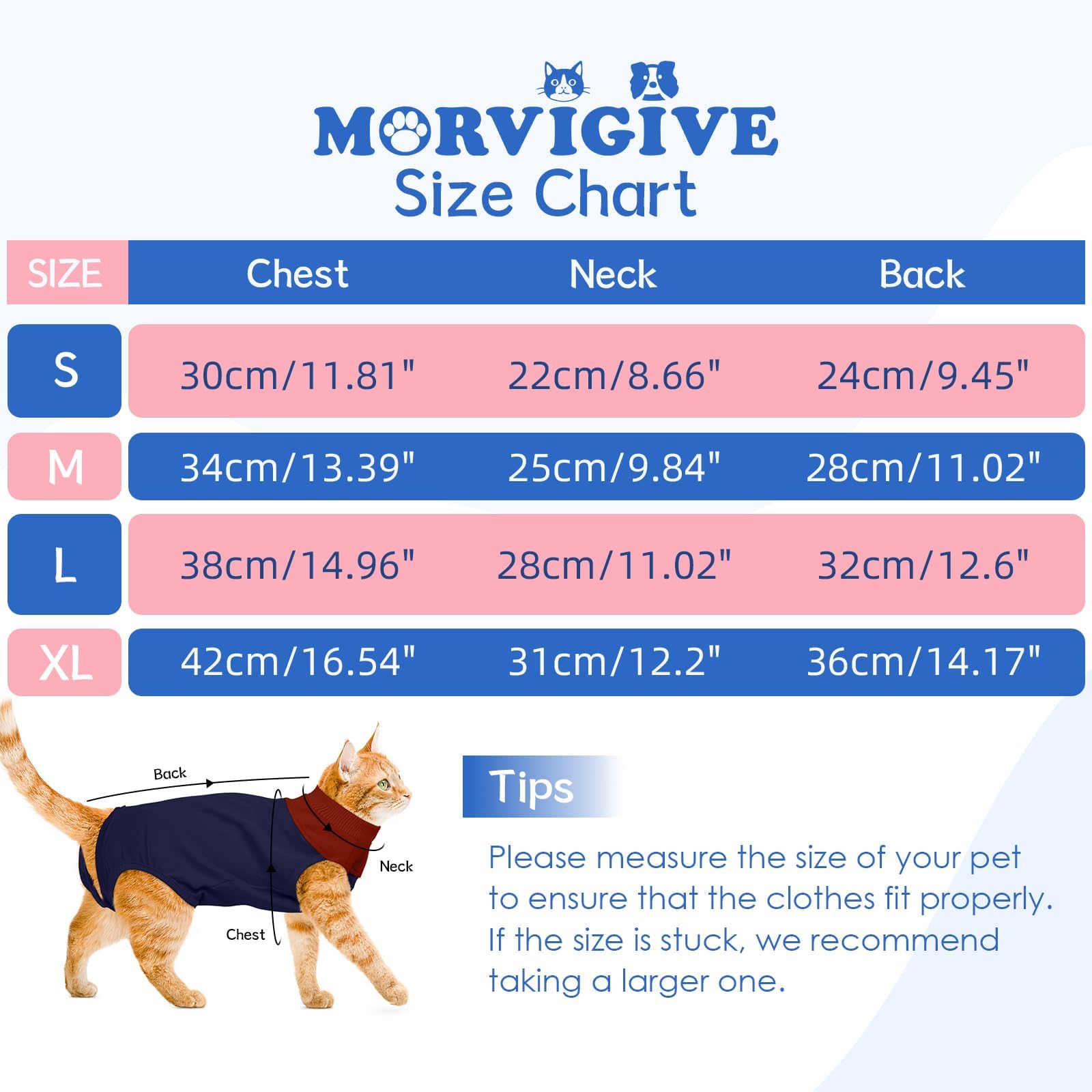 Small Cat Recovery Suit For Female Cats,Post-Surgery Onesie With Breathable Fabric & Back Zipper,Anti-Licking Design For Spay/Ne