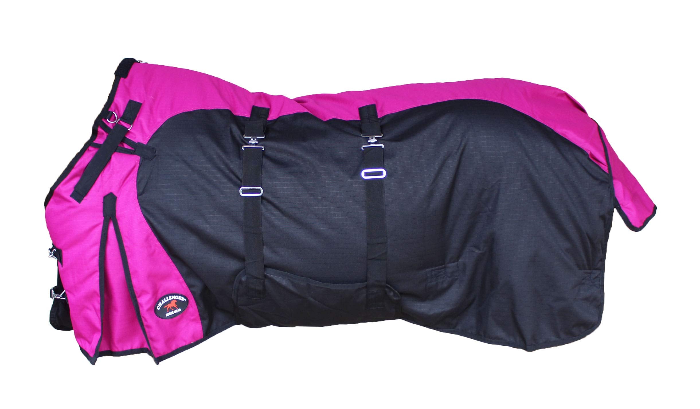 Challenger 70 1200D Turnout Waterproof Fleece Lined Medium Winter Blanket Raspberry 383Lg