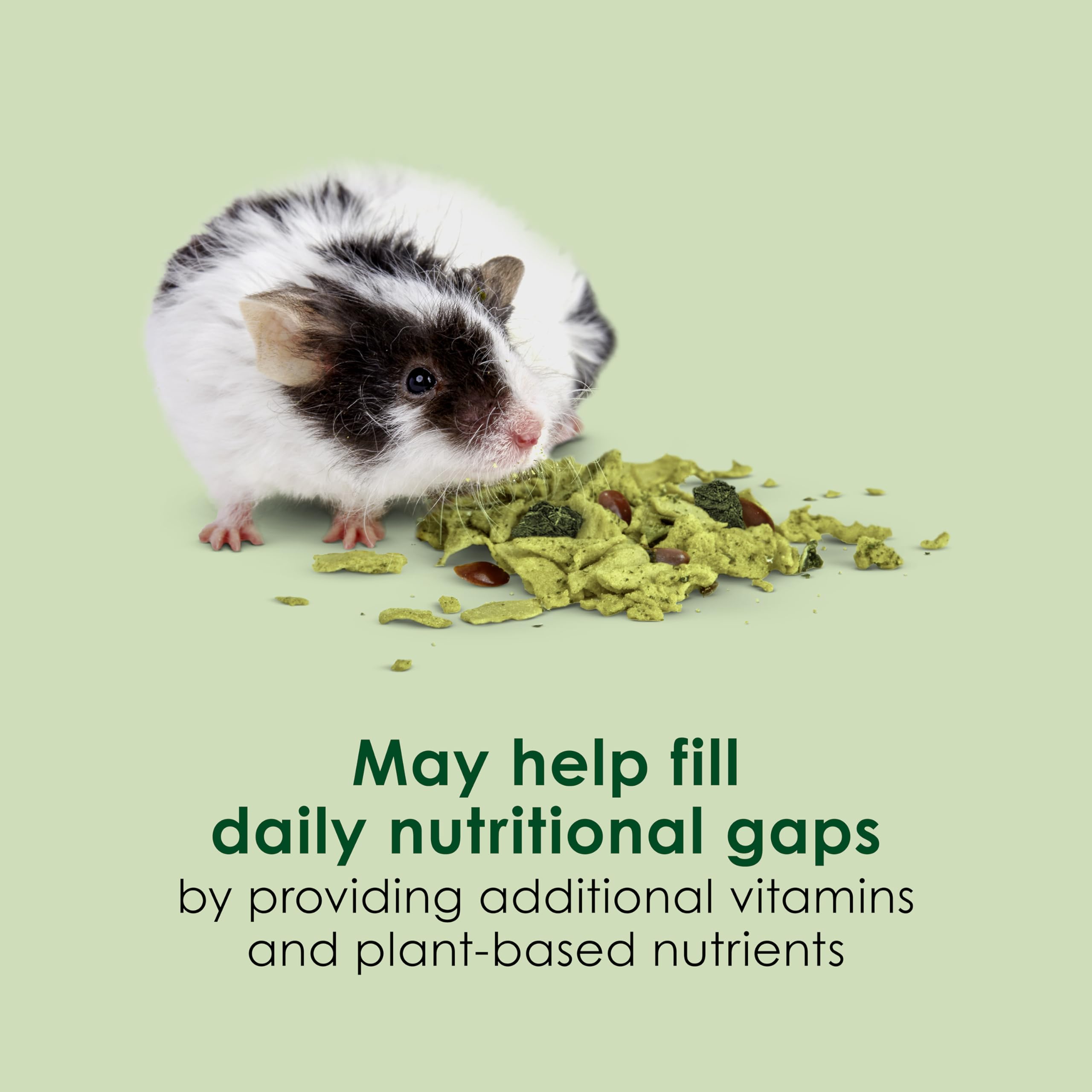 Kaytee Super C Greens, Daily Food Topper with Superfoods for Small Animal Pets, Contains Long-Lasting Vitamin C for Immune Suppo