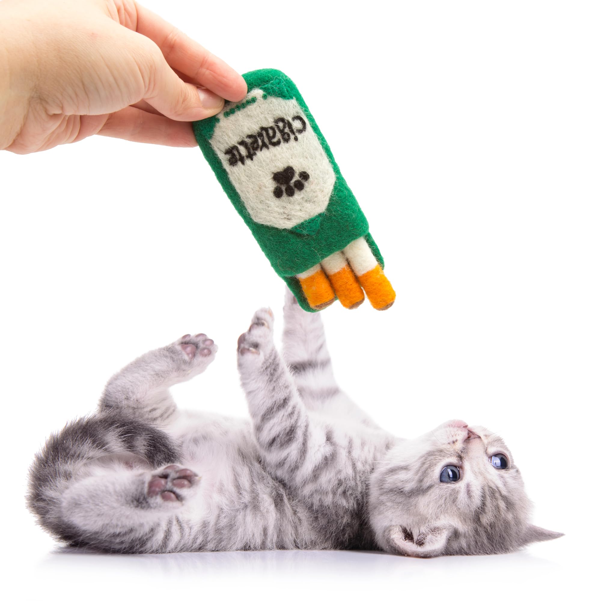 Glaciart One Wool Sushi Cat Toy Set With Catnip | Cute Cat Toy For Interaction & Boredom Relief, Encourages To Exercise, Explore