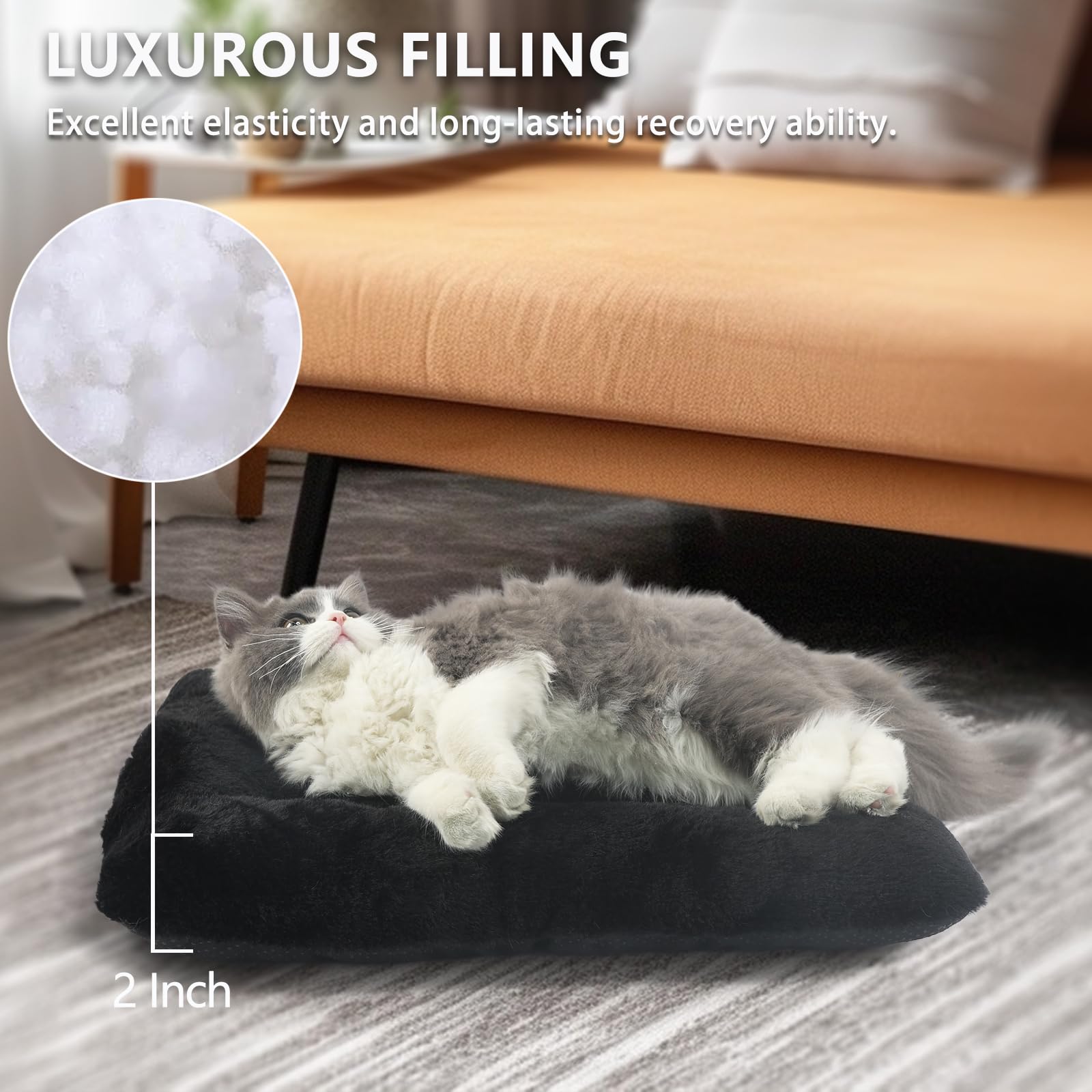 Tiny Dog Bed 18 X 12 For Extra Small Dogs And Cats Fit Crate Or Cage 18 Inch,Ultra Soft Cat Warmer Mat For Feral And Indoor Cats