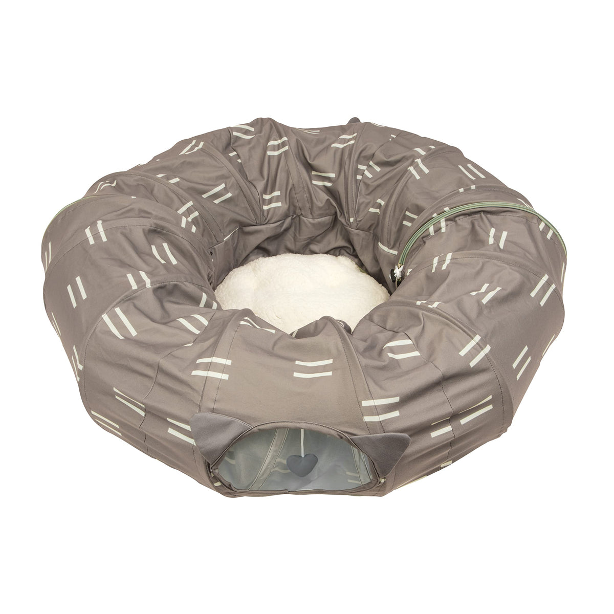 Kitty City Large Cat Tunnel Bed, Cat Bed, Pop Up Bed, Cat Toys, Brown