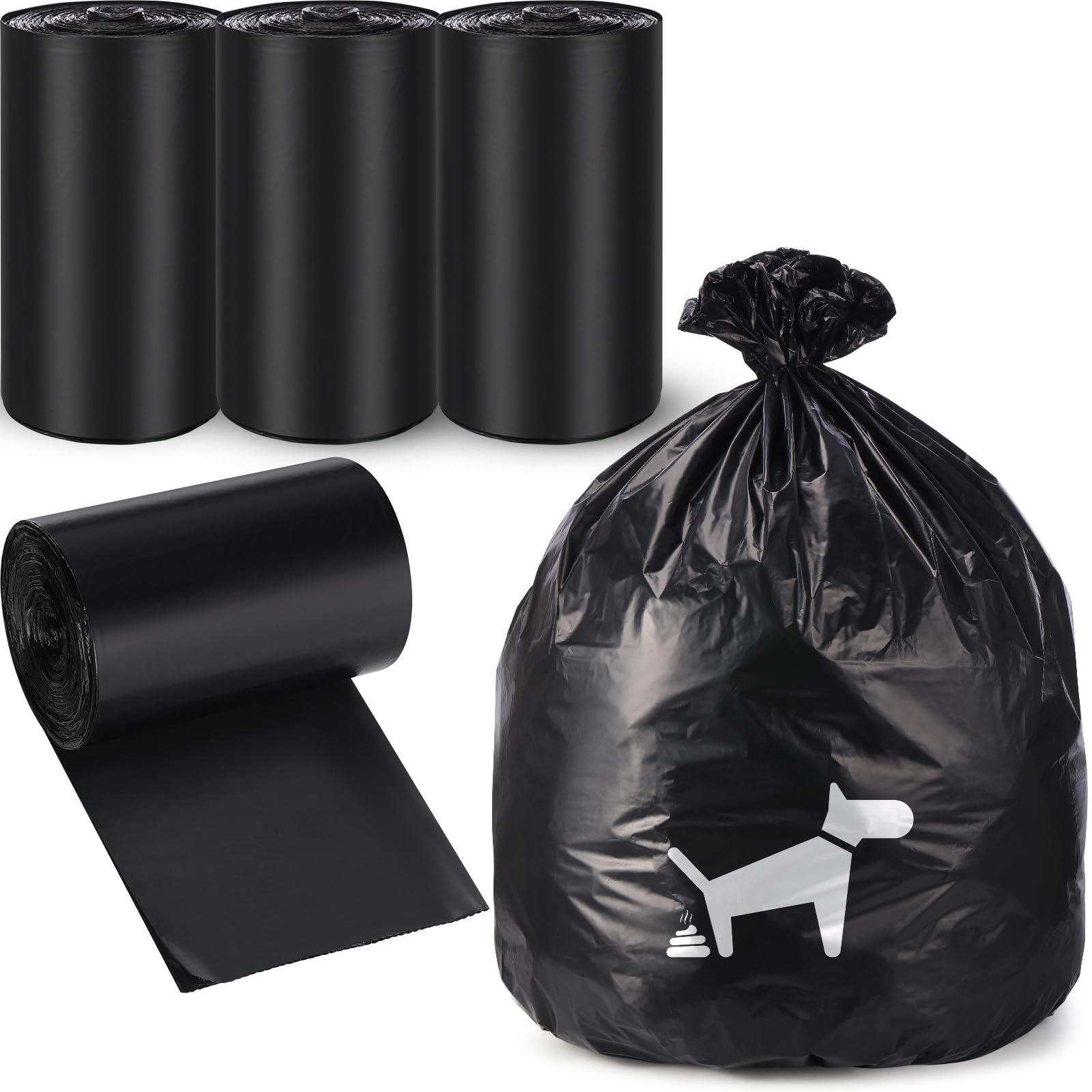 Weekgrat 150 Pcs Dog Waste Bags Dog Poop Large Leak Proof Bags 26'X 33' Pet Waste Station Can Liners Heavy Duty Pet Trash Bin 