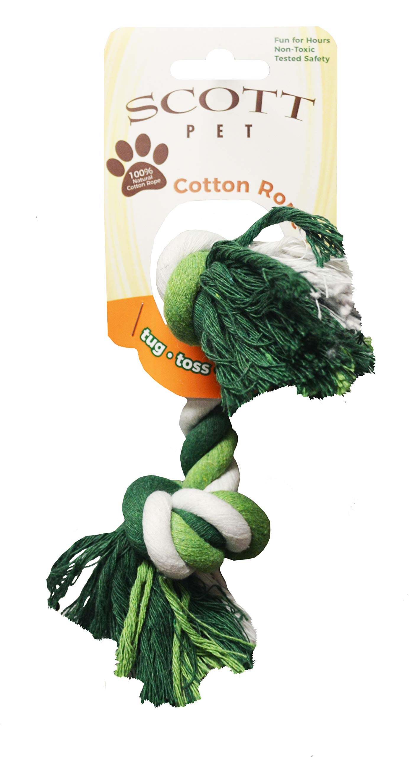 Scott Pet Rope Toy Medium Funbone Colored, Assorted (Ab10C)