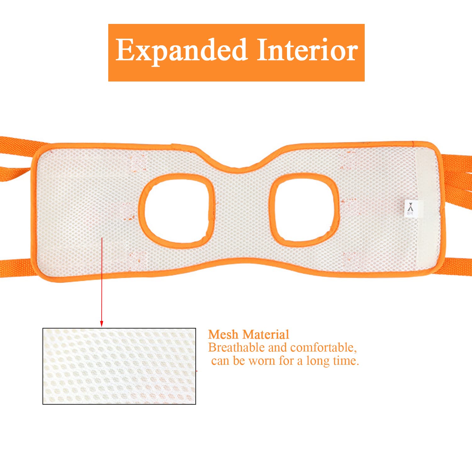 Qiyadin Dog Support Harness For Back Legs, Dog Sling For Small Medium Large Dogs Hind Leg Support, Dog Lifter For Rear Legs Mobility And Elderly Dogs (Orange, L)