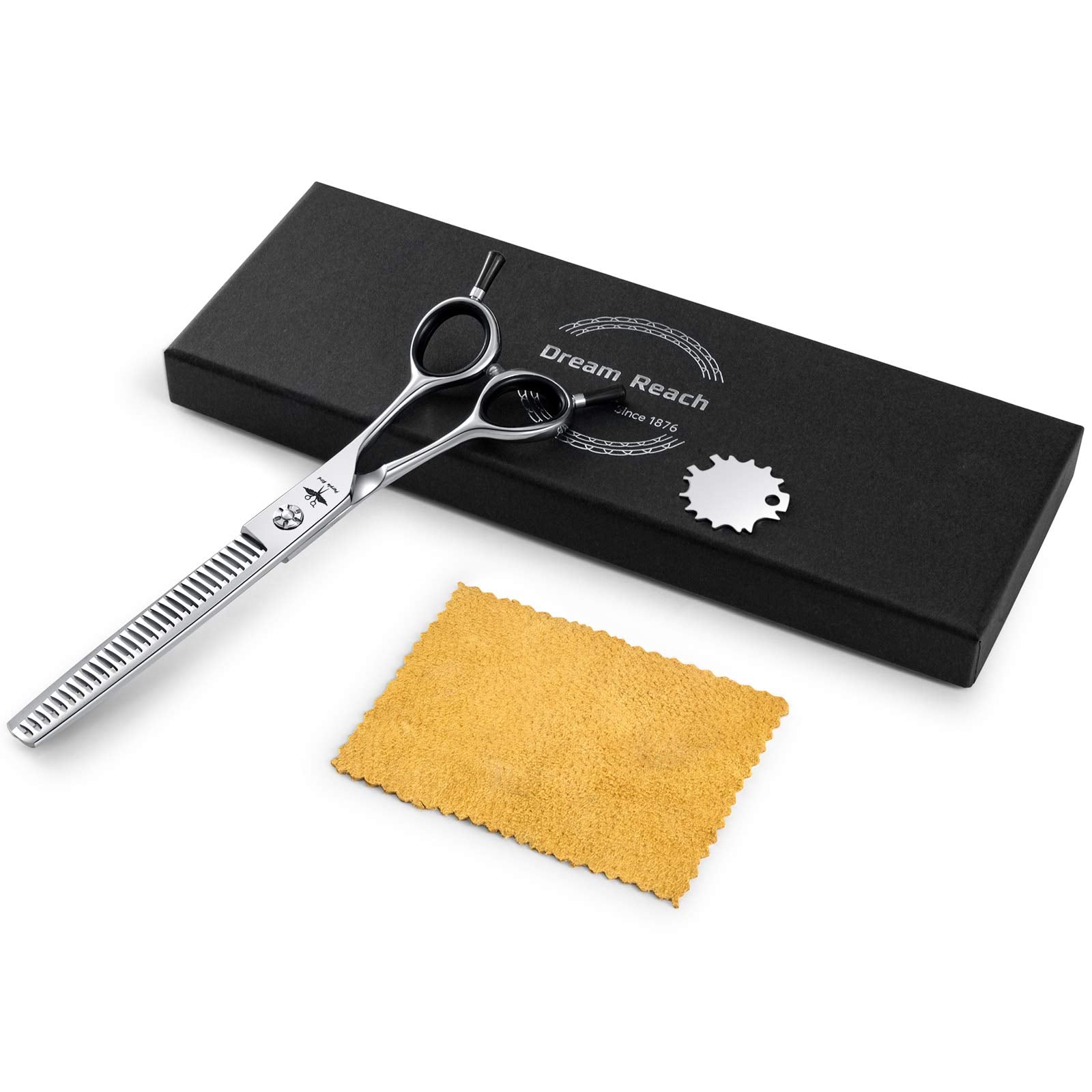 7 Inch Straight Dog Grooming Scissors Pet Thinning Texturizing Shears Professional Safety Blunt Tip Trimming Shearing For Dogs Cats Face Paws Limbs Japanese Stainless Steel Silver