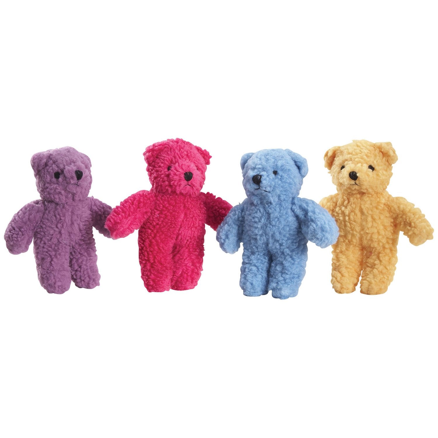 Zanies Berber Bear Dog Toys, Yellow