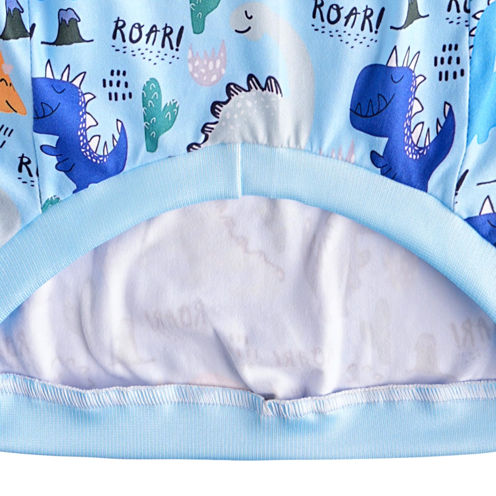 PriPre Dinosaur Dog T Shirts Cute Dinosaur Pattern Printed Apparel Shirt for Large Dogs Softable Stretchy Pet Clothes 3XL Blue -Like New