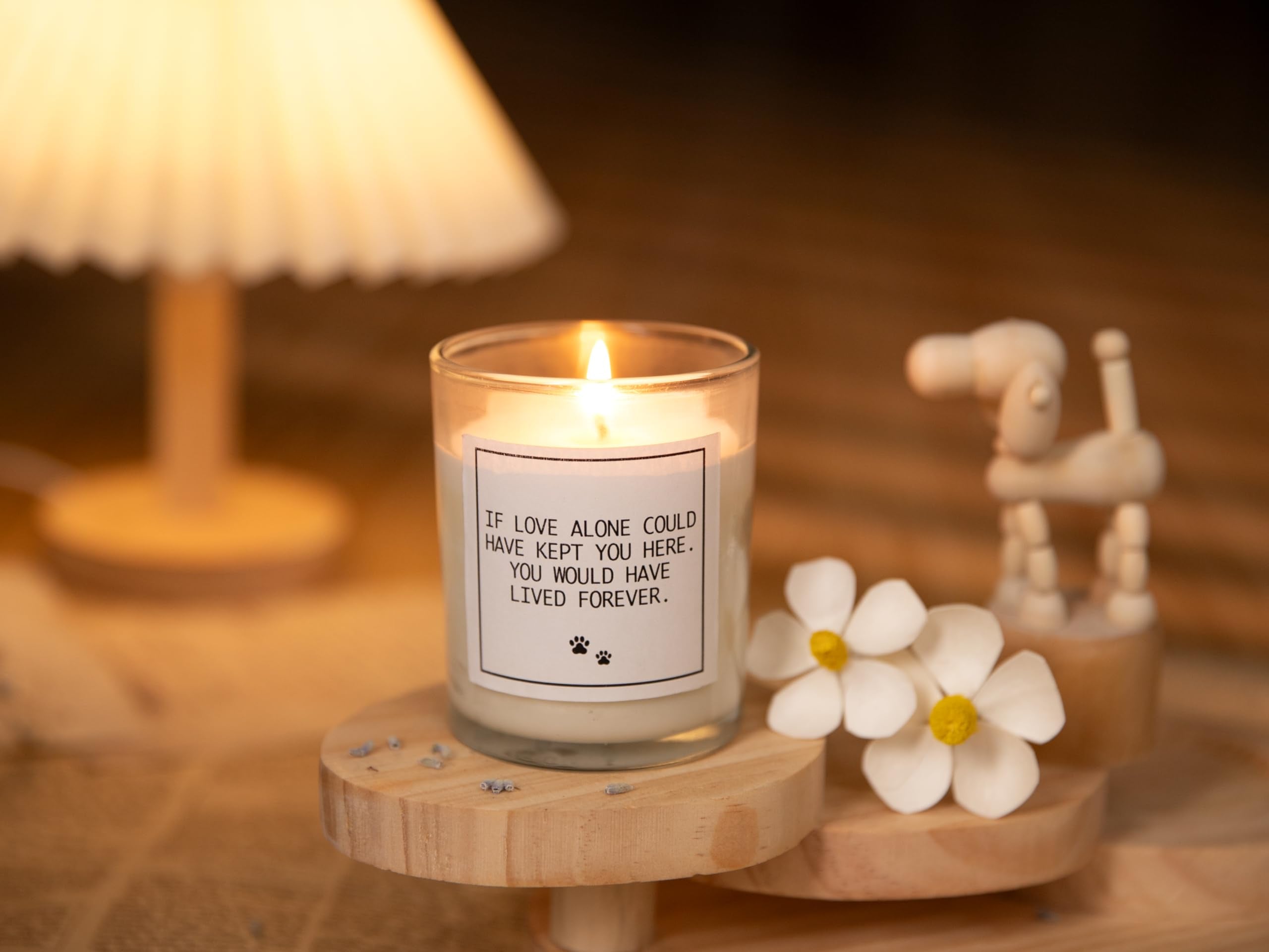 Candles-Scented Dog Memorial Gifts For Loss Of Dog, Rainbow Bridge Dog Memorial Gifts, Pet Loss Sympathy Gift, Cat Memorial Gift