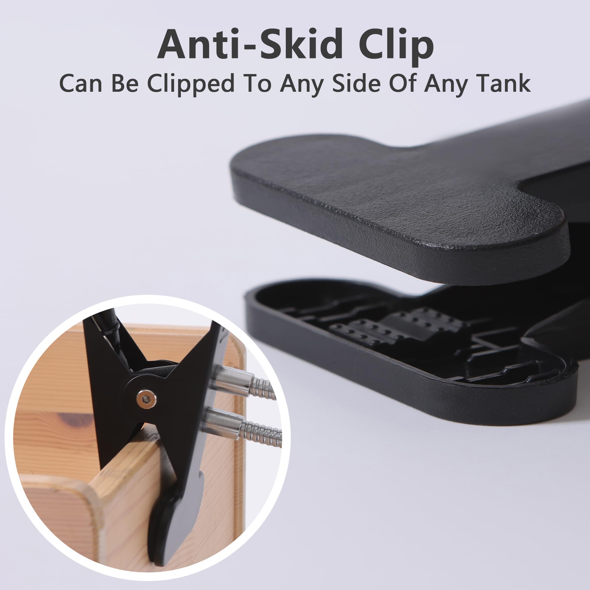 Pewingo Reptile Heat Lamp, Uva Uvb Light For Aquarium Turtle Tank, With 50W Basking Bulb, For Tortoise, Snake, Frog, Lizard, Coc