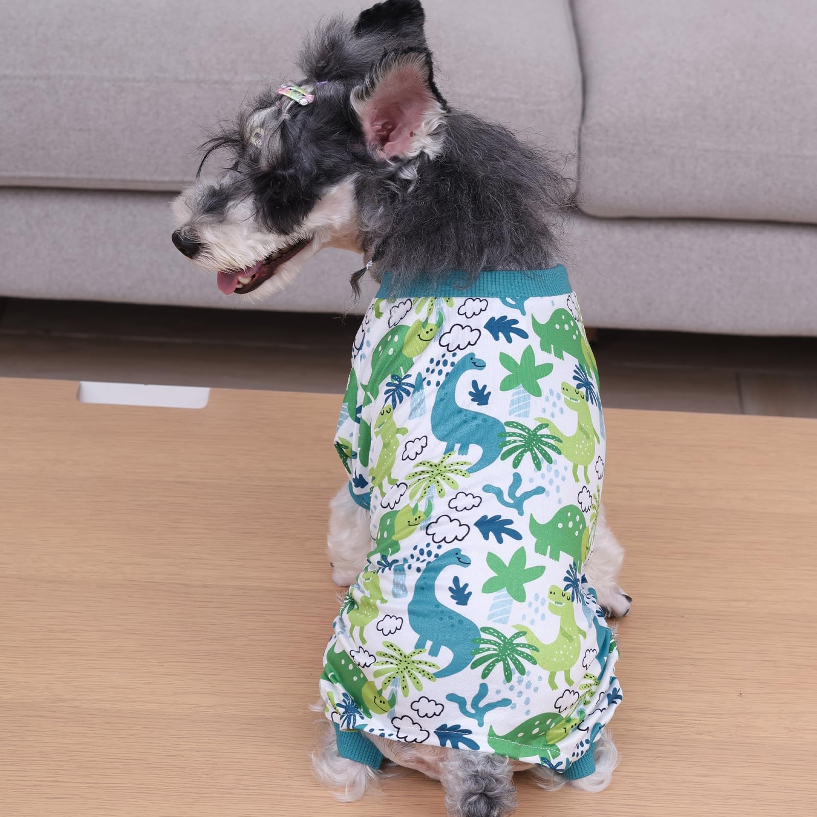Cutebone Small Dog Pajamas Shirt Stretchy Summer Puppy Pjs Soft Cat Onesies Pet Clothes For Daily Wear Da27L