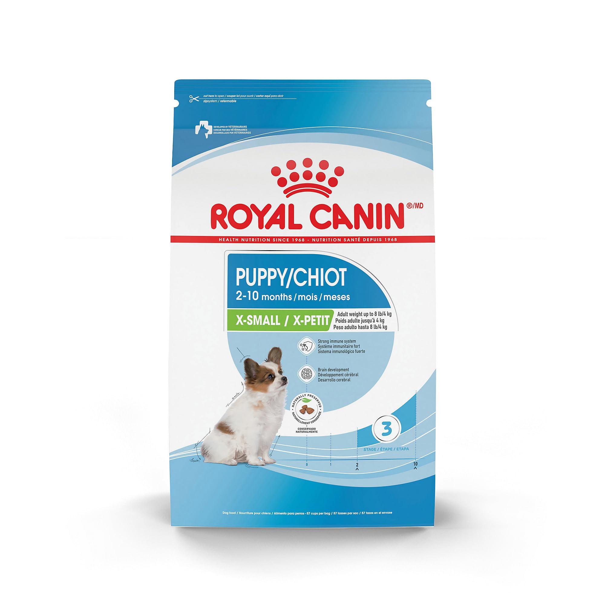 Royal Canin Size Health Nutrition X-Small Breed Dry Puppy Food, Supports Brain Development, Immune Support and Digestive Health,