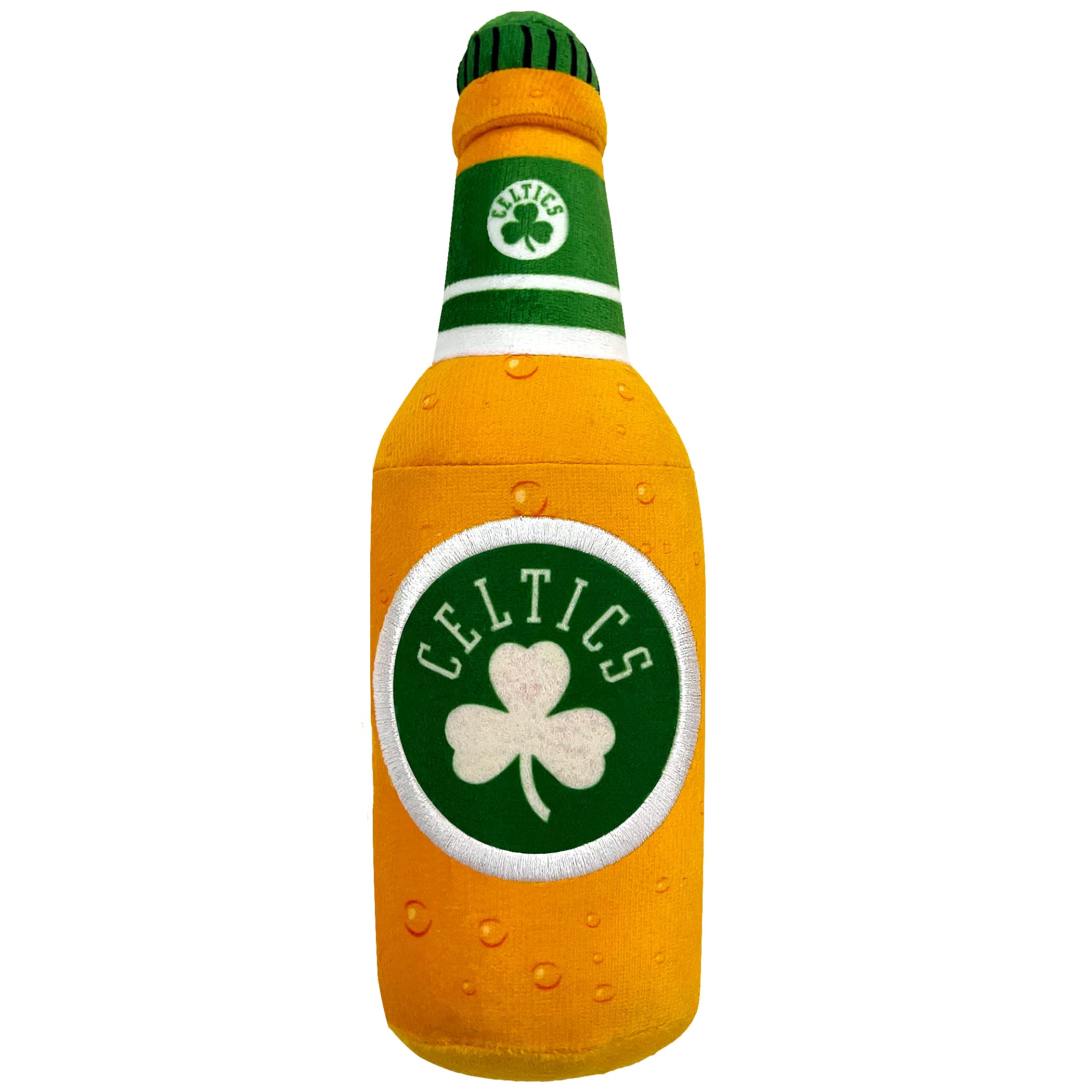 Pets First Nba Boston Celtics Beer Bottle Plush Dog & Cat Squeak Toy - Cutest Stadium Soda Bottle Snack Plush Toy For Dogs & Cat