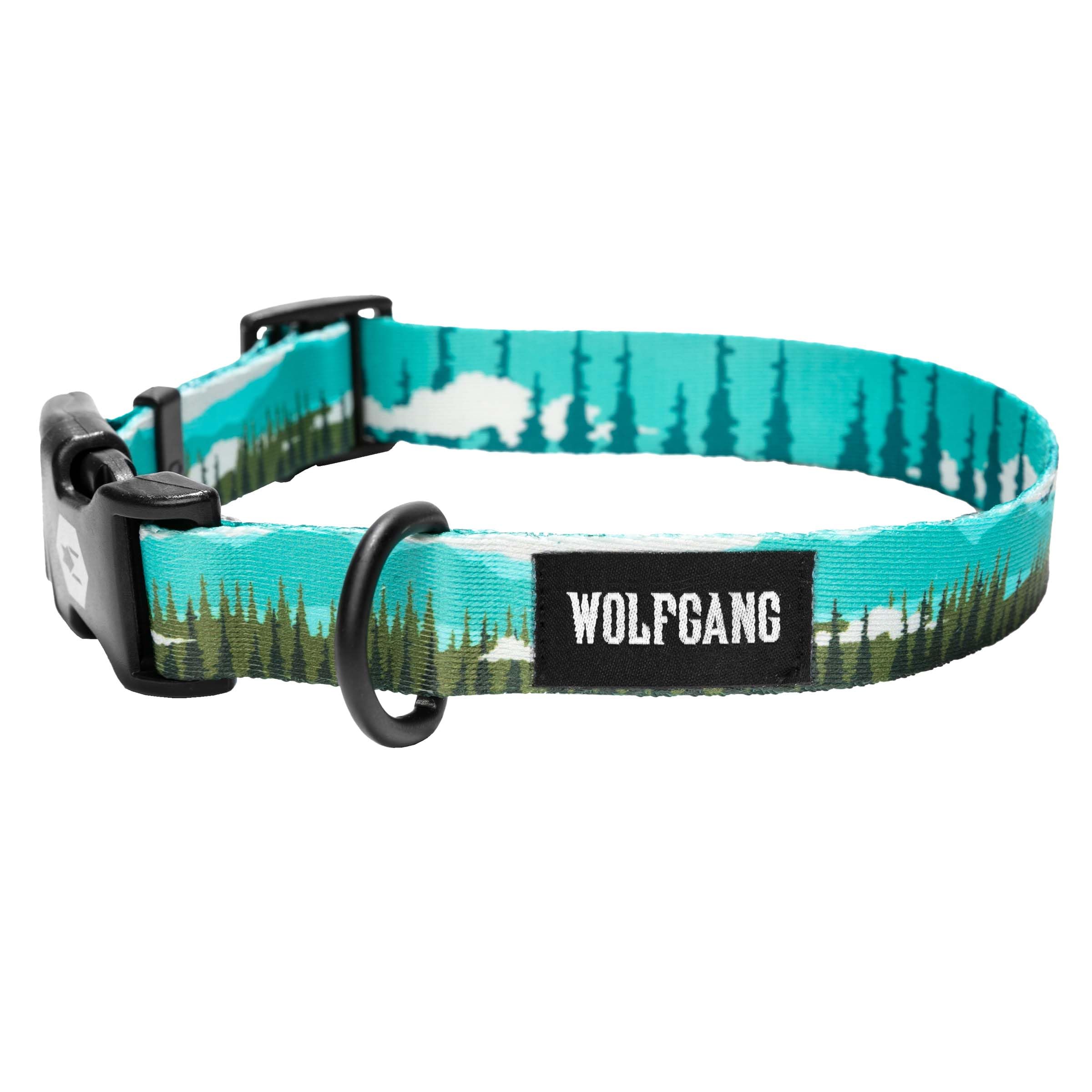 Wolfgang Heavy Duty, Adjustable Dog Collar with Quick Release Nylon Buckle for Walking & Training, GreatEscape Print, Large