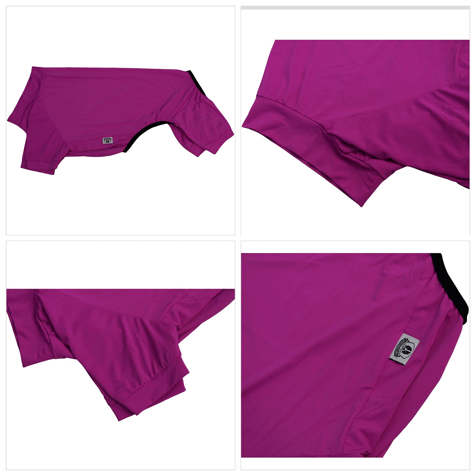 Lovelonglong Dog Jumpsuit With Uv Protection And Quick-Dry Fabric For Spring Summer Pet Pajamas Purplish Red L