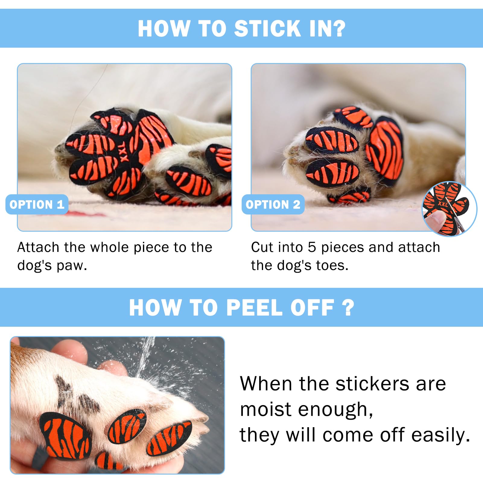 Scenereal Xxl Dog Paw Protector Anti-Slip Grips, Paw Pads For Dogs Traction Non Slip On Hardwood Floors, Hot Pavement Paw Sticke