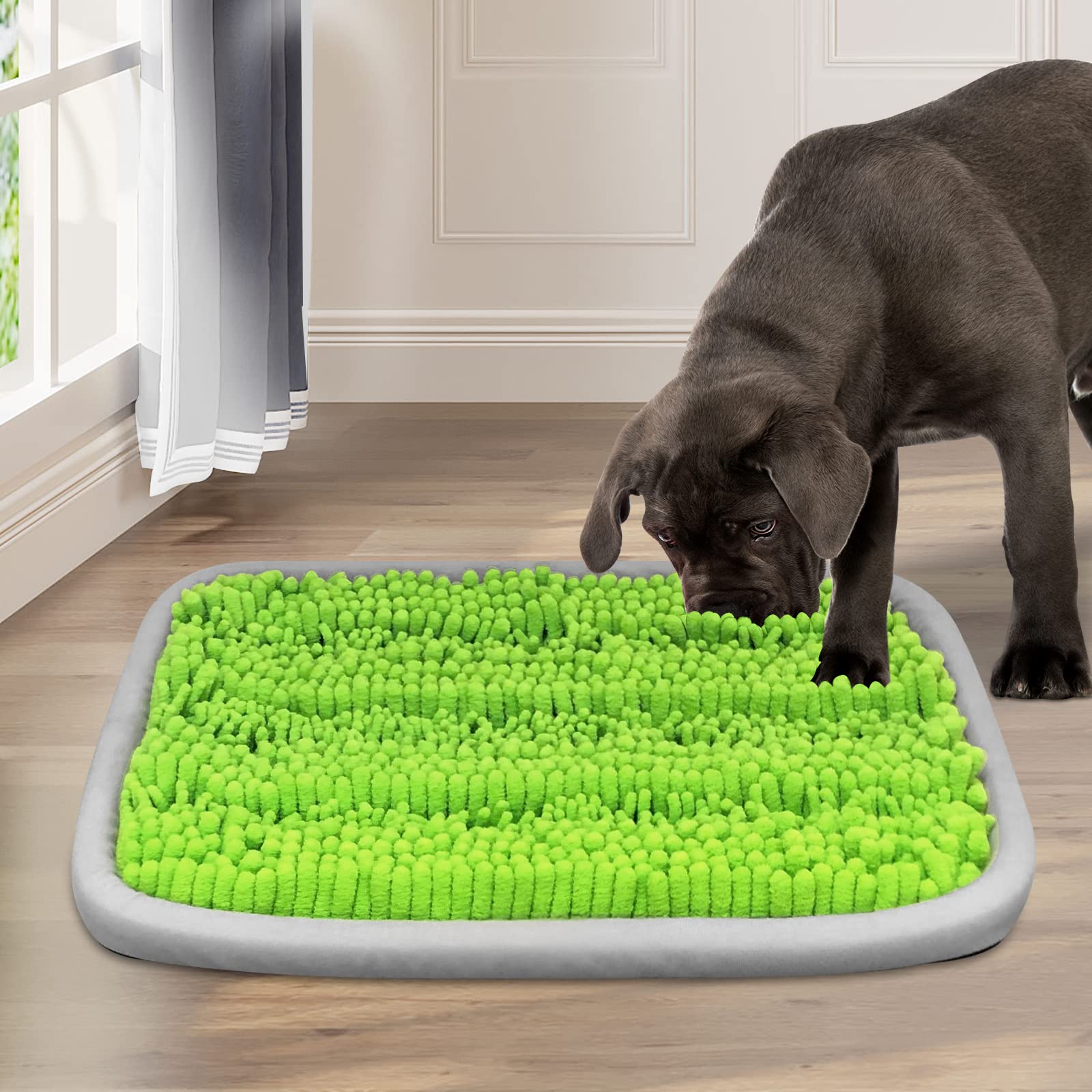 Bakumon Snuffle Mat for Dogs 21x16Inch Interactive Sniff Mats for Large Medium Small Breed Dog Pet,Snuffle Bowl Mat Nosework Tra
