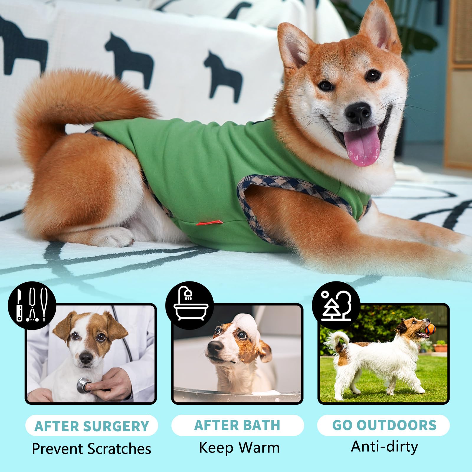 Kyeese 2Pack Dog Shirt Sleeveless Puppy T Shirt Pet Sweatshirt Fleece Canine Coats Lightweight Dog Clothes Vest Soft Sweater For