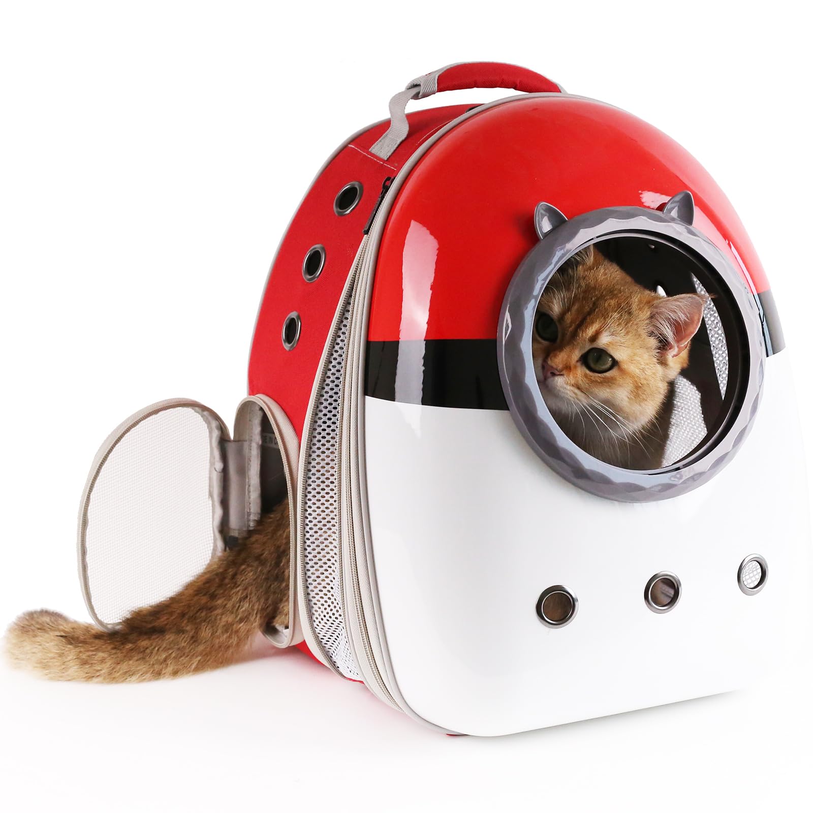 Front Expandable Cat Backpack Carrier Large Cat Backpack Fits Up To 20 Lbs, Backpack For Cats Kitten Small Puppy, Airline Approv