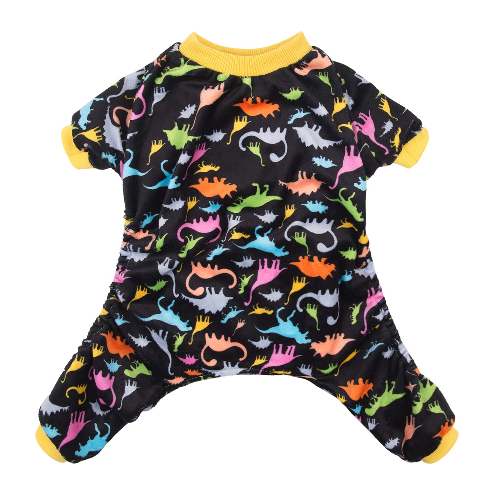 Cutebone Dog Pajamas Dinosaur Dog Apparel Dog Jumpsuit Pet Clothes Pjs P26M