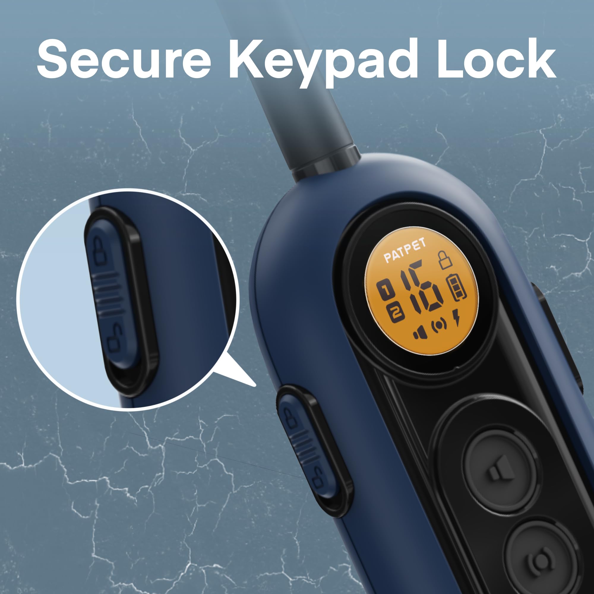 Patpet Dog Training Collar - 2000Ft Waterproof Shock Collar For Small Medium Dogs (10-100Ibs), Rechargeable Training Collar With