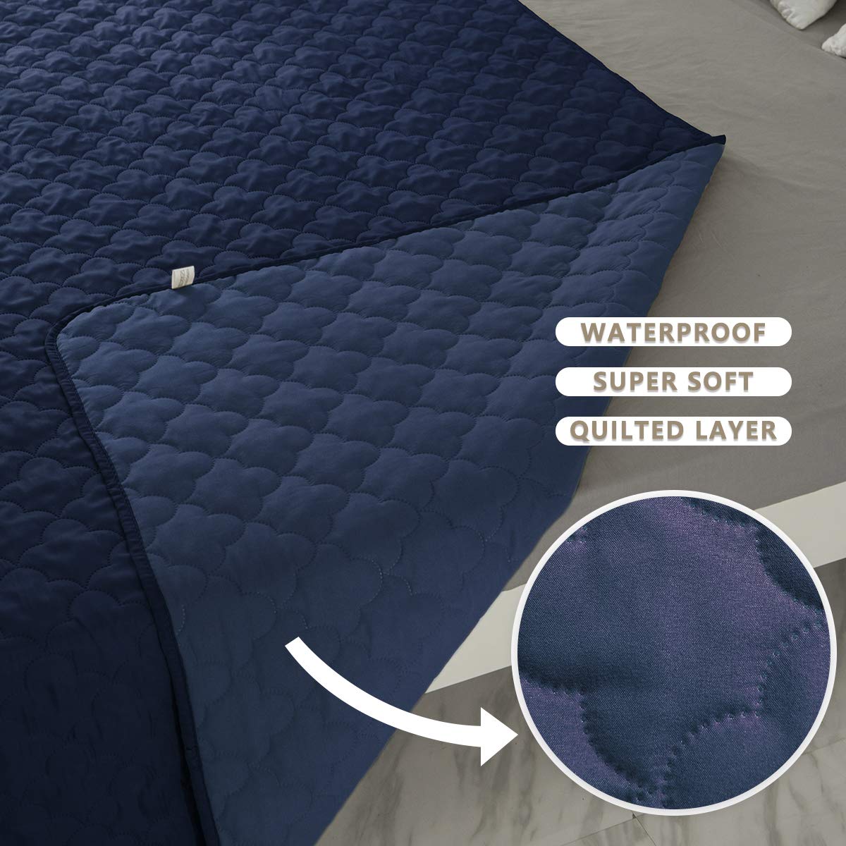 Spxtex Dog Bed Cover Washable Pee Pads Dog Blankets For Puppy Large Dog Cat,Sofa Reversible Changing Pad Reusable 1 Piece(68''X8
