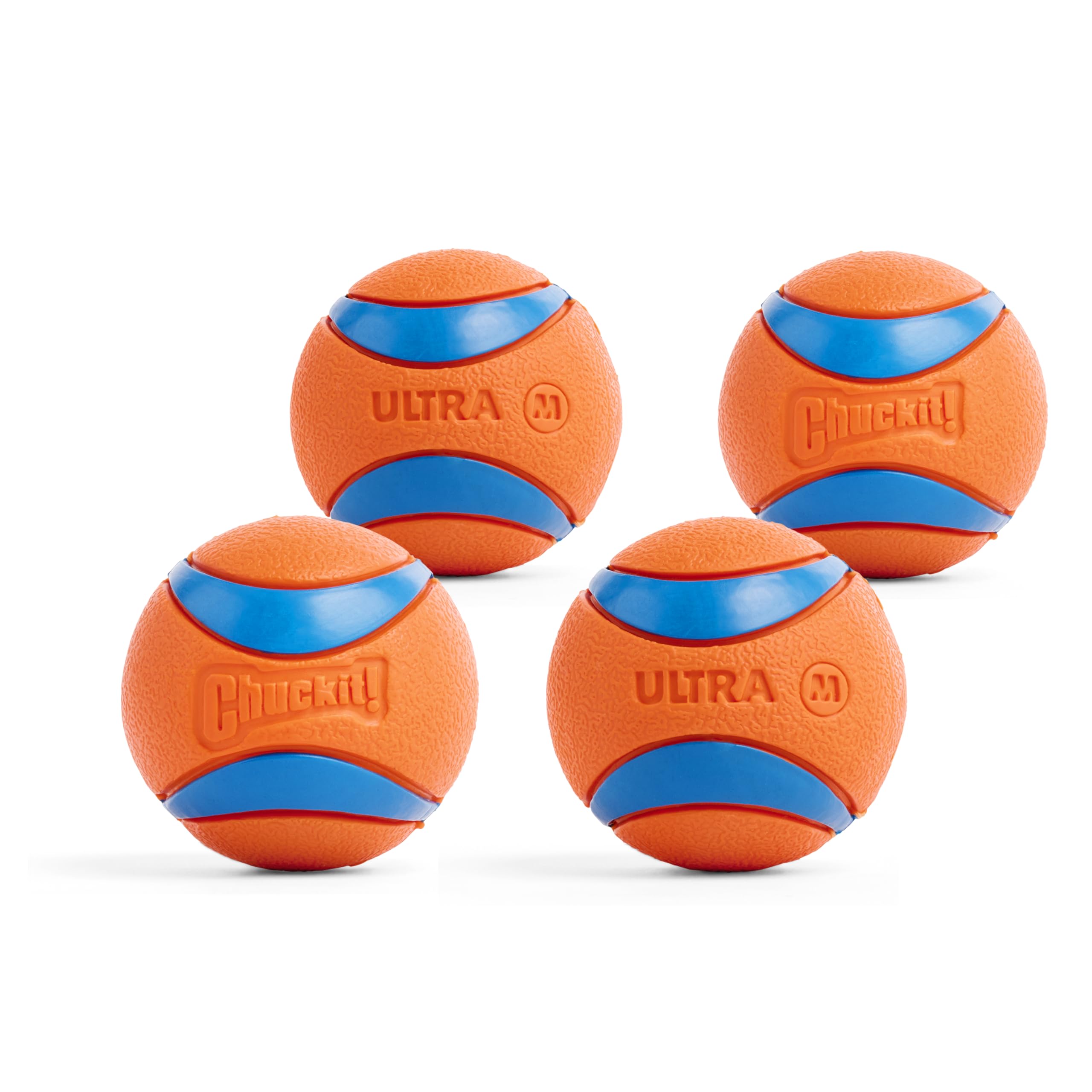 Chuckit Ultra Ball Dog Toy, Medium (2.5 Inch Diameter) Pack Of 4, For Breeds 20-60 Lbs