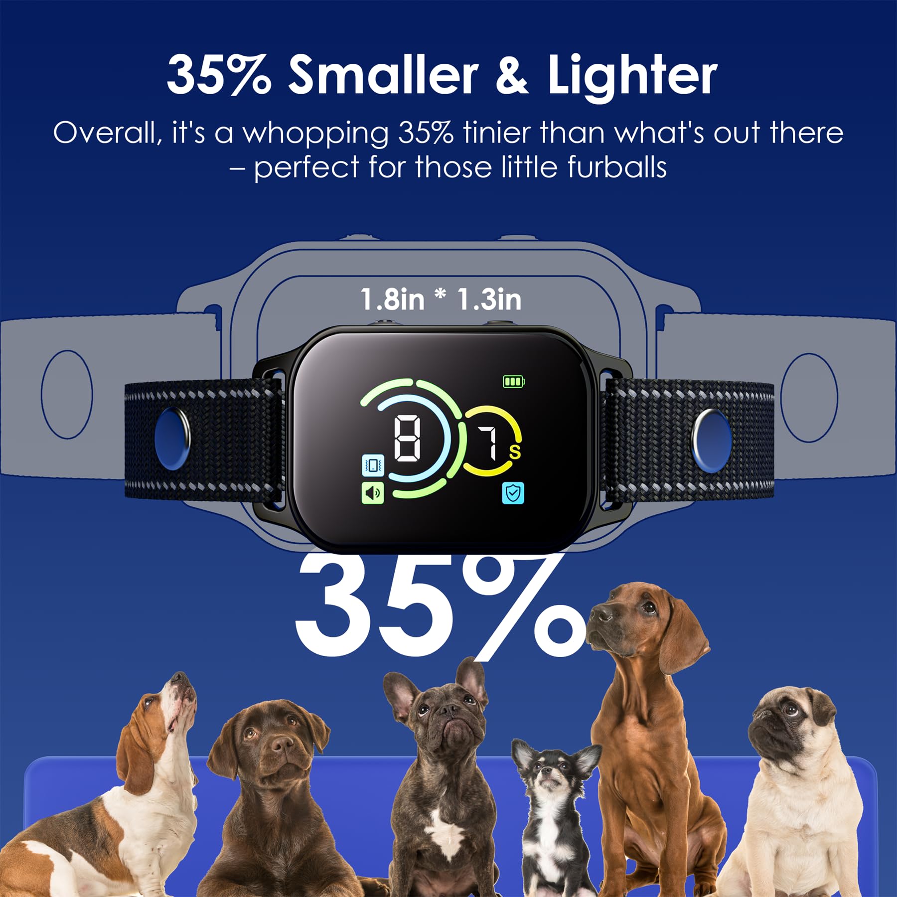 Dog Bark Collar For 2 Pack,Bark Collar For Small Dogs,Humane Barking Collar,Auto Barking Collar,Adjustable Beep Vibration Modes