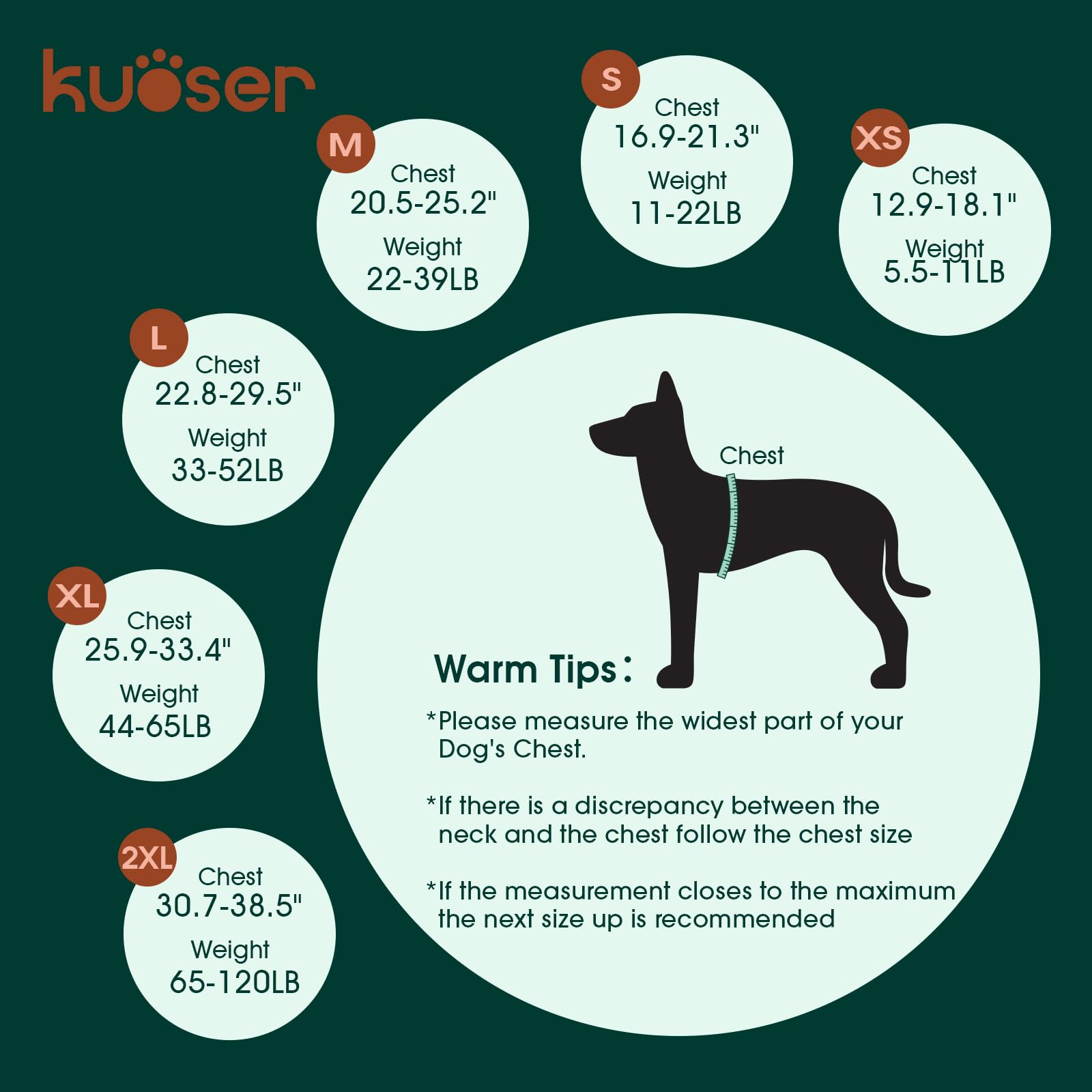 Kuoser Small Dog Life Jacket High Flotation, Reflective Dog Life Vest for Swimming Boating, Adjustable Small Dog lifejacket, Lig