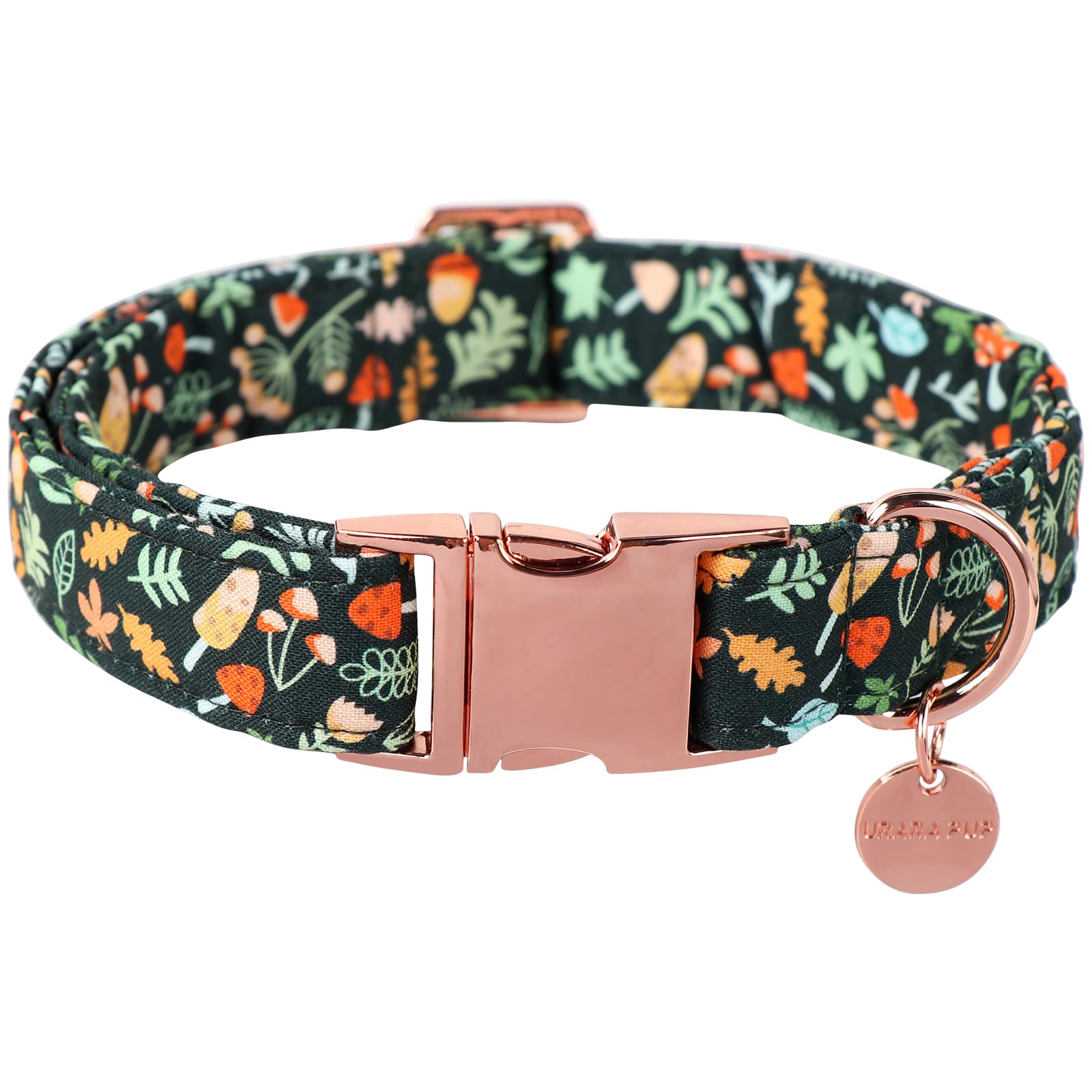 Up Urara Pup Daisy Fall Cotton Dog Collar With Metal Buckle Gift Autumn Collar For Small Medium Large Girls Or Boys Dogs Cute Du