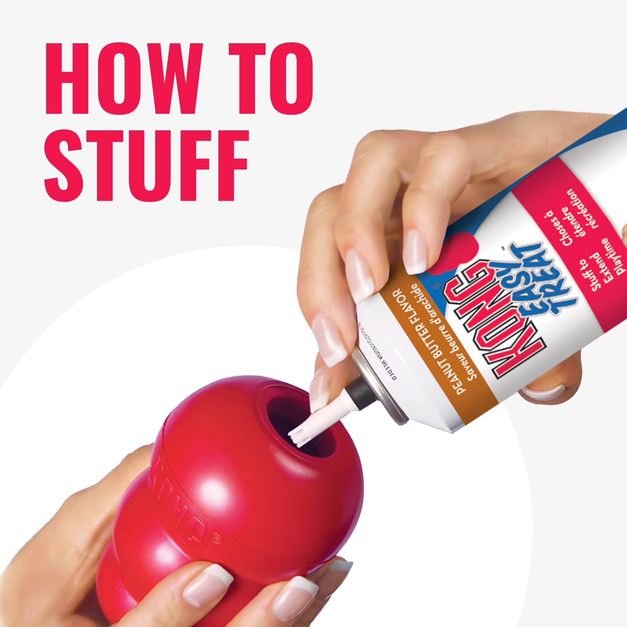 Kong Classic Stuffable Dog Toy - Fetch & Chew Toy For Dogs - Treat-Filling Capabilities & Erratic Bounce For Extended Play Time - Durable Natural Rubber Material - For Small Dogs