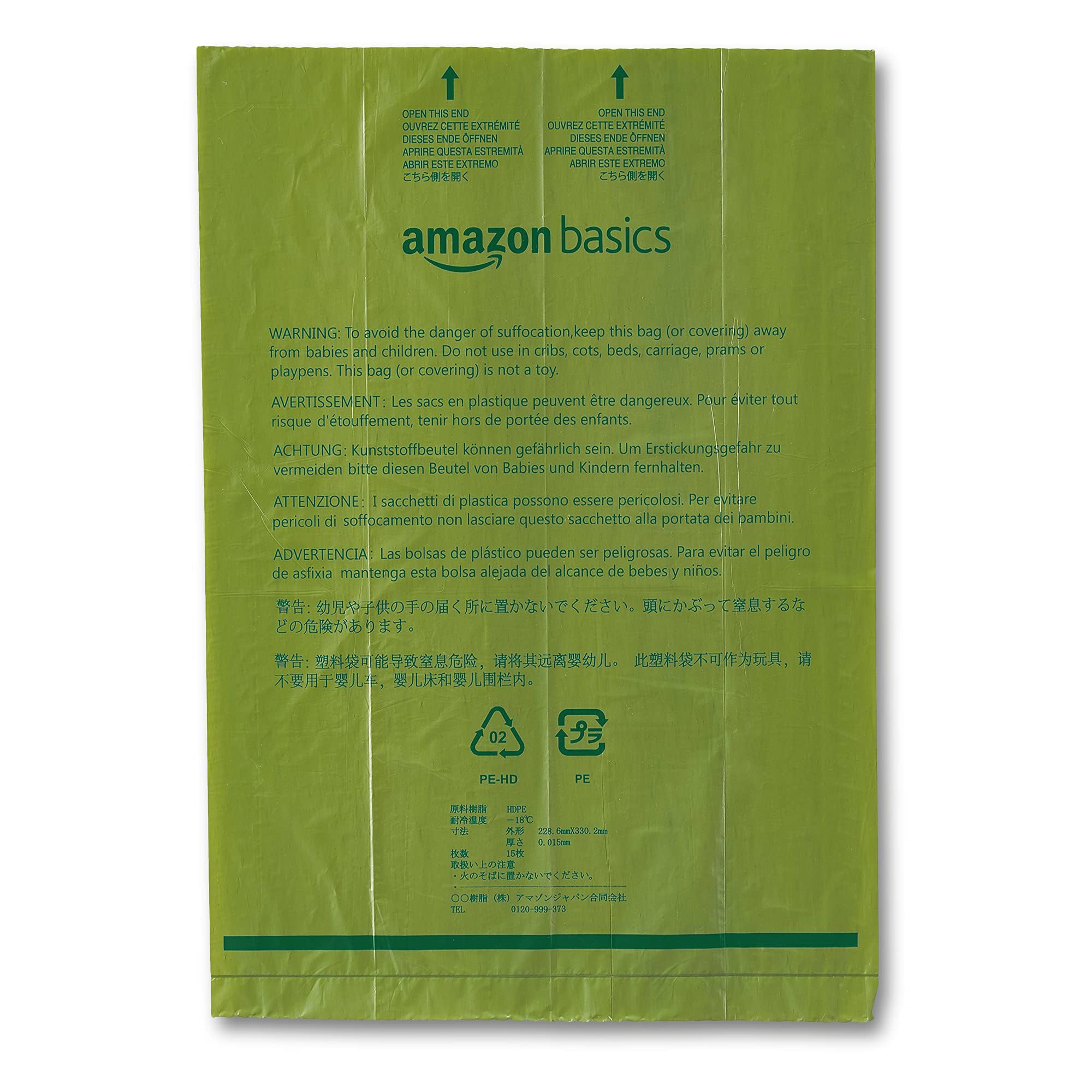 Amazon Basics Dog Poop Bags With Dispenser, 270 Count, Enhanced For Guaranteed Leakproof, Cucumber Scented, Includes Leash Clip