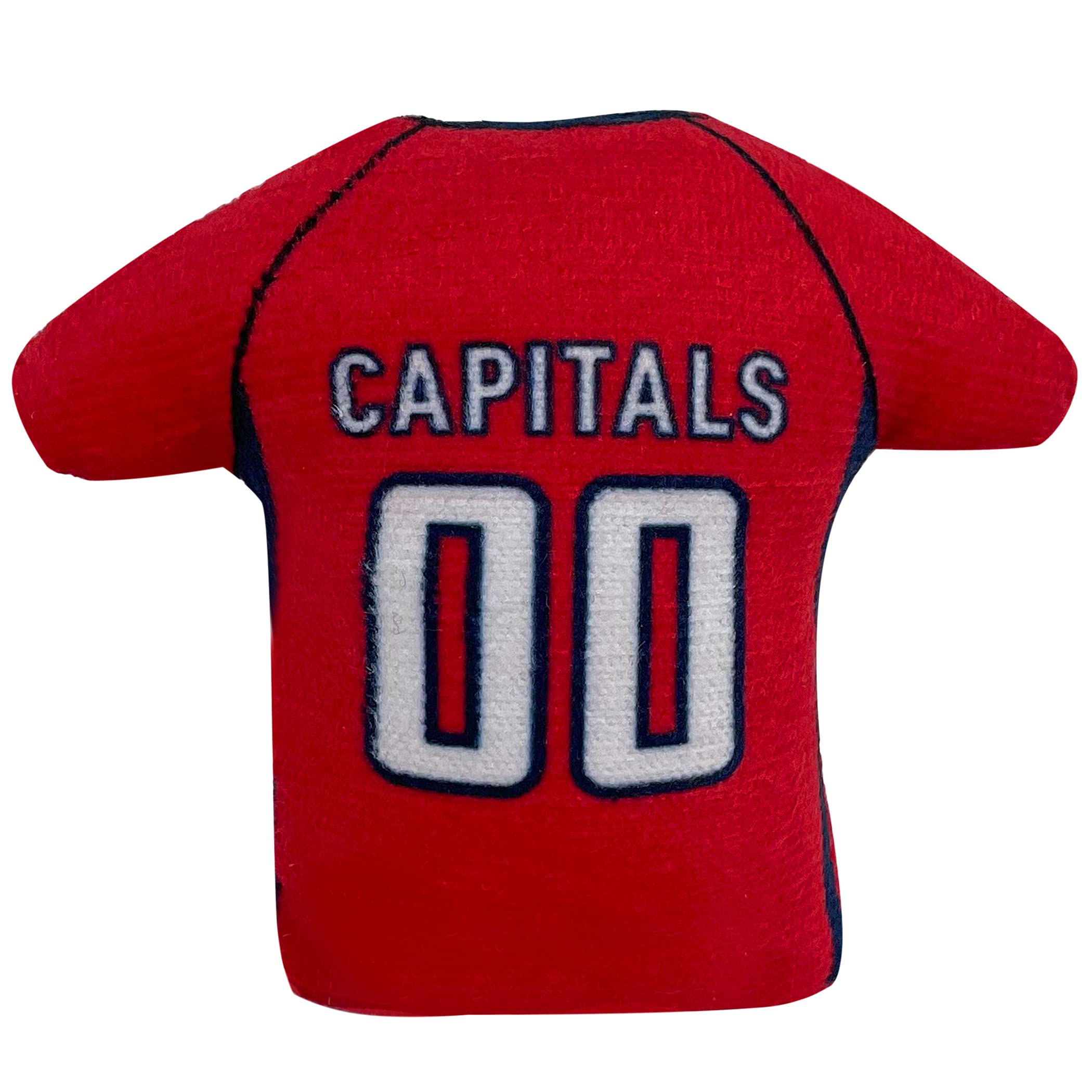 Best Plush Cat Toy Nhl Washington Capitals Complete Set Of 3 Piece Cat Toys Filled With Fresh Catnip. Includes: 1 Jersey Cat Toy, 1 Hockey Puck Cat Toy With Feathers & 1 #1 Fan Cat Toy. With Team Logo