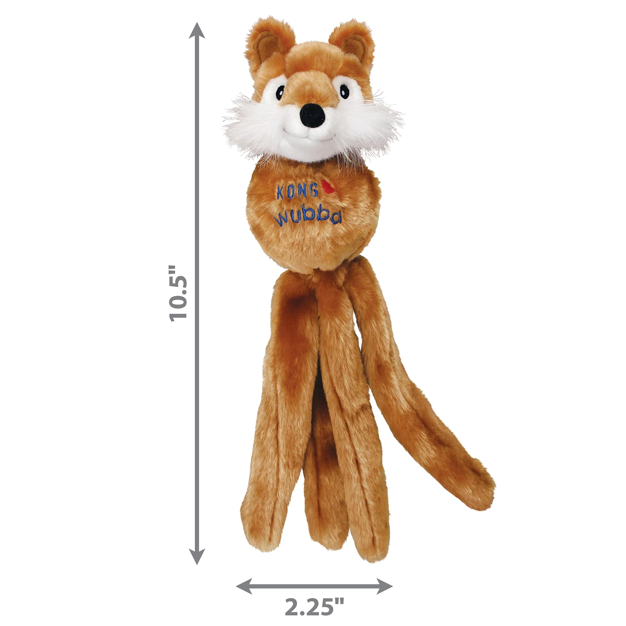 Kong - Wubba Friends - Squeaky Fetch Dog Toy - For Small Dogs (Assorted Characters)