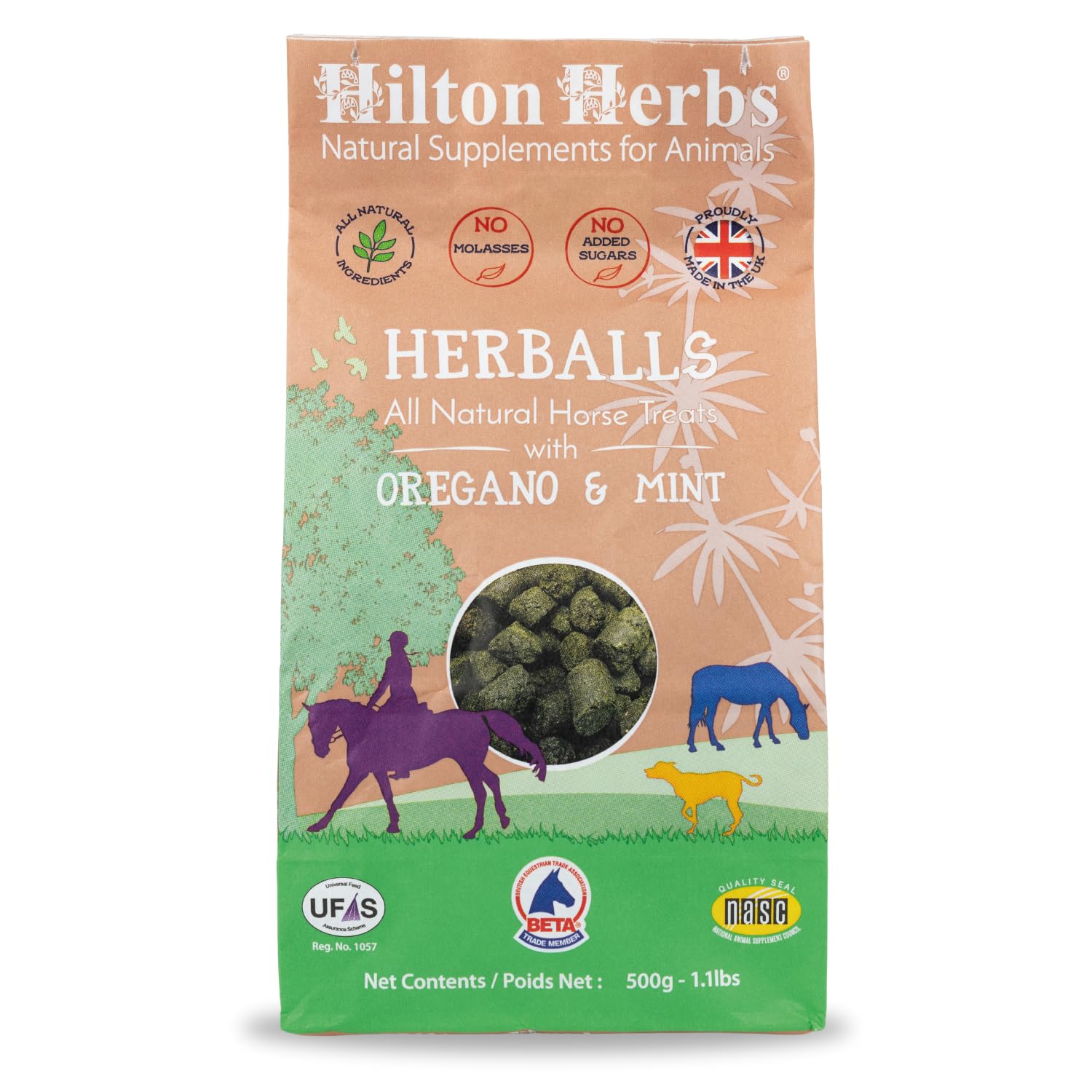 Hilton Herbs Herballs All Natural Horse Treat With Oregano And Mint 1.1 Lb