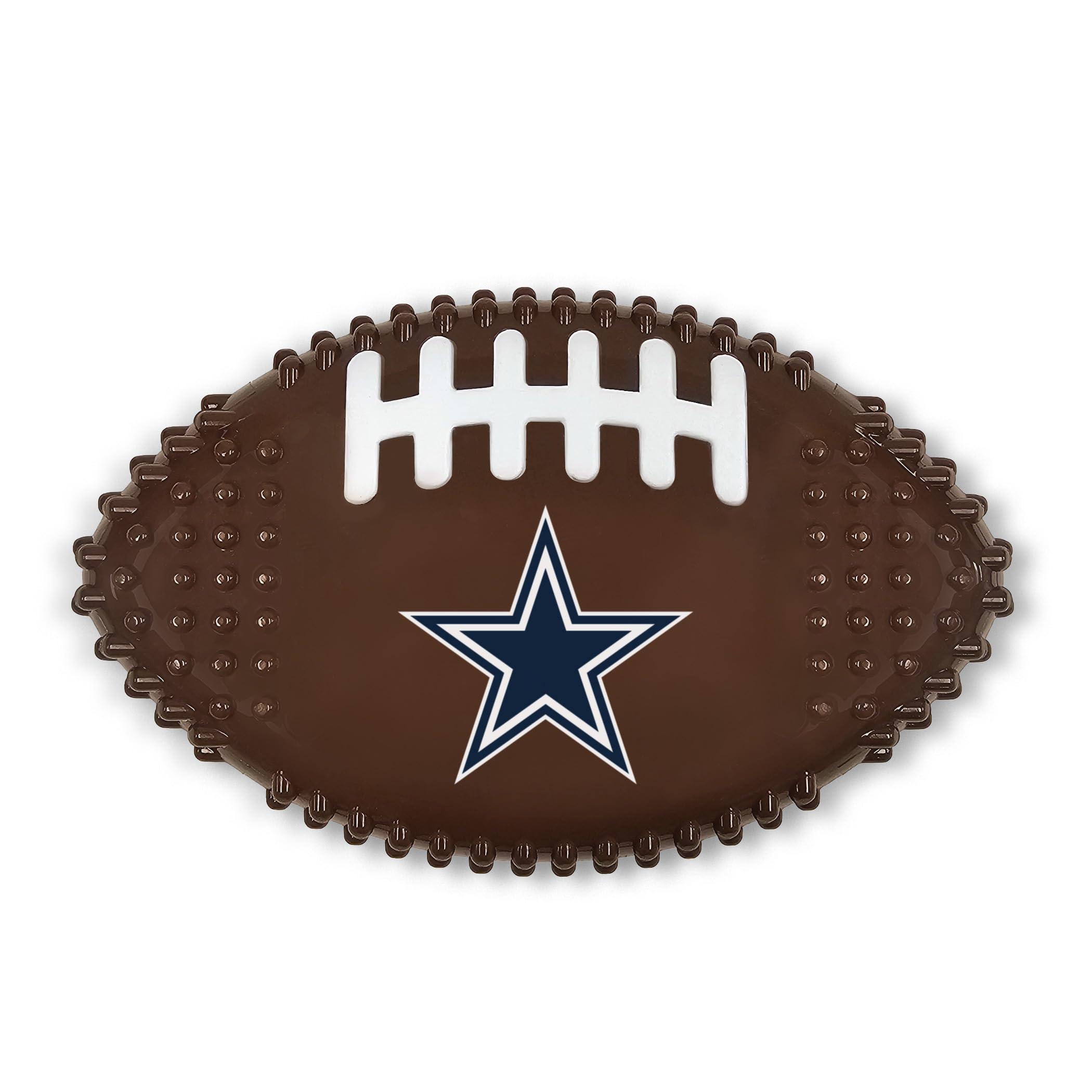 Nfl Dallas Cowboys Mega- Chew Hard Nylon Bacon-Flavored Dog Bone Football Chew Toy Interactive Tasty Fun Dog Chewy Toys Indestru