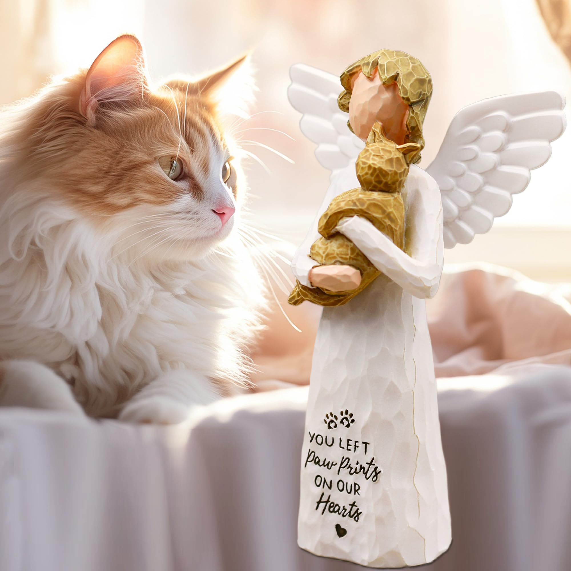 Borlesta Cat Memorial Gifts, Pet Loss Sympathy Gift, Cat Gifts For Women, Pet Memorial Cats Remembrance Gift, In Memory Of Cats