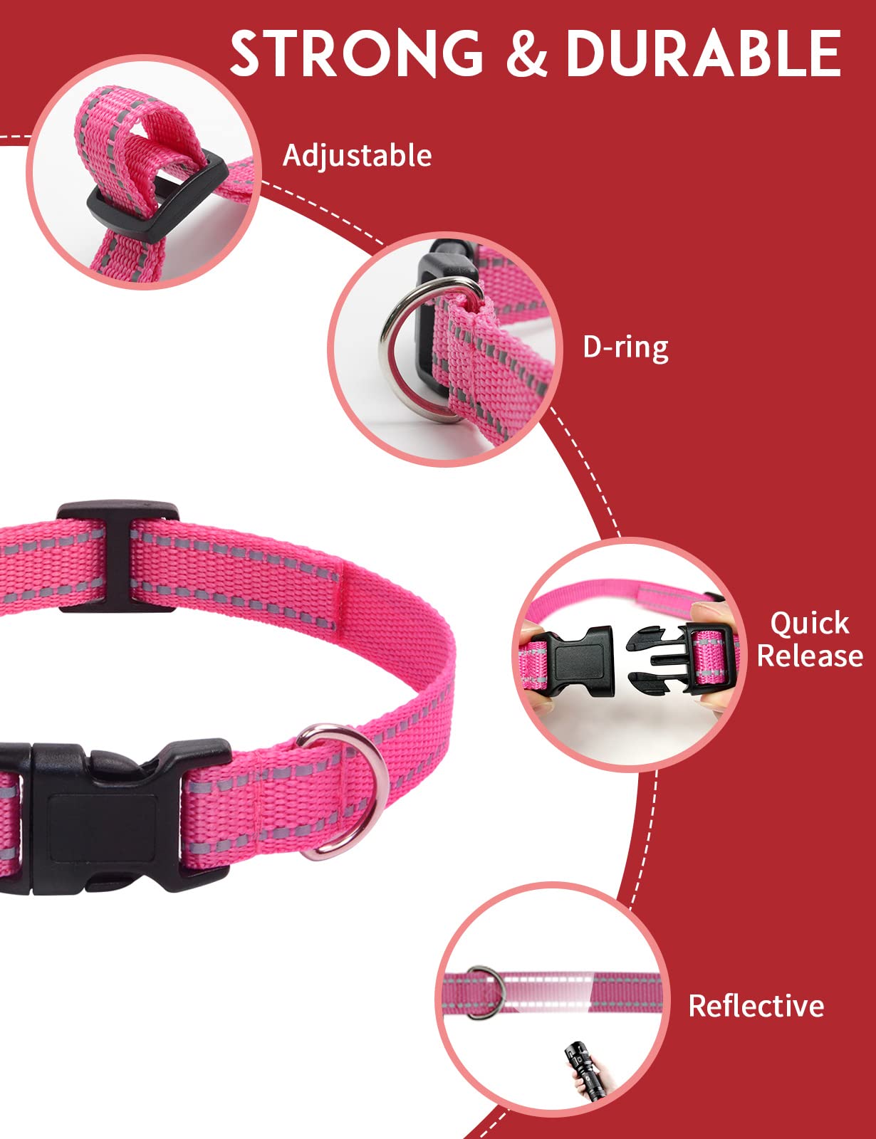 Paipaitek Replacement Collar For Shock Collar, Compatible With Patpet, Sportdog, Garmin, Dogtra, Delupet, Bousnic, Petspy, Nbju,