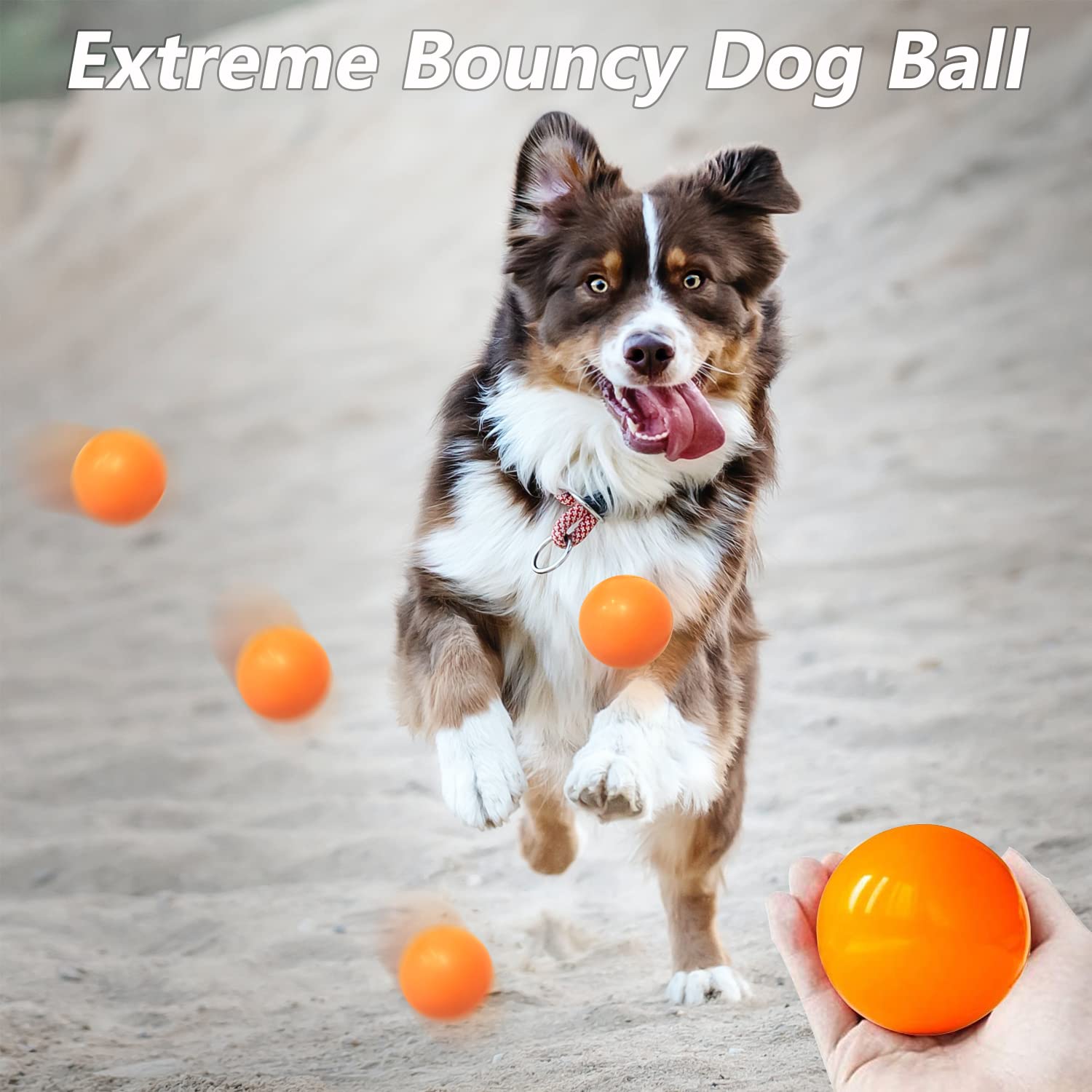 Dlder Dog Balls Indestructible,Solid Rubber Dog Ball Toys,Durable Bouncy Balls For Dogs Aggressive Chewers,100% Safe & Non-Toxic,Floating Dog Chew Toy Ball For Medium&Large Dogs To Play And Fetch.
