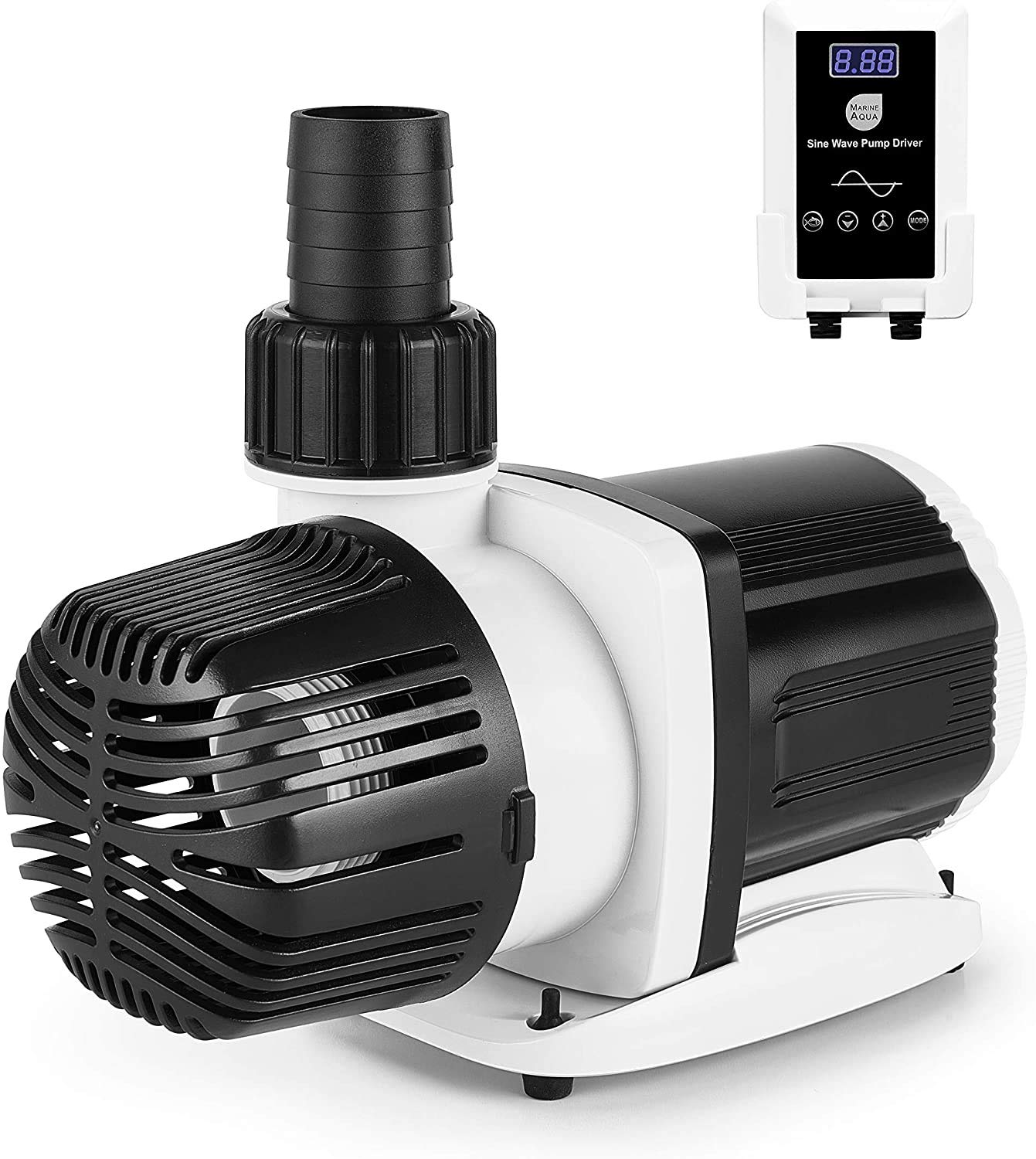 Orlushy DC-5000 Silent Swirl Controllable DC aquarium Pump 40W 1320GPH-marine wavemaker return pump with sine wave Controller fo