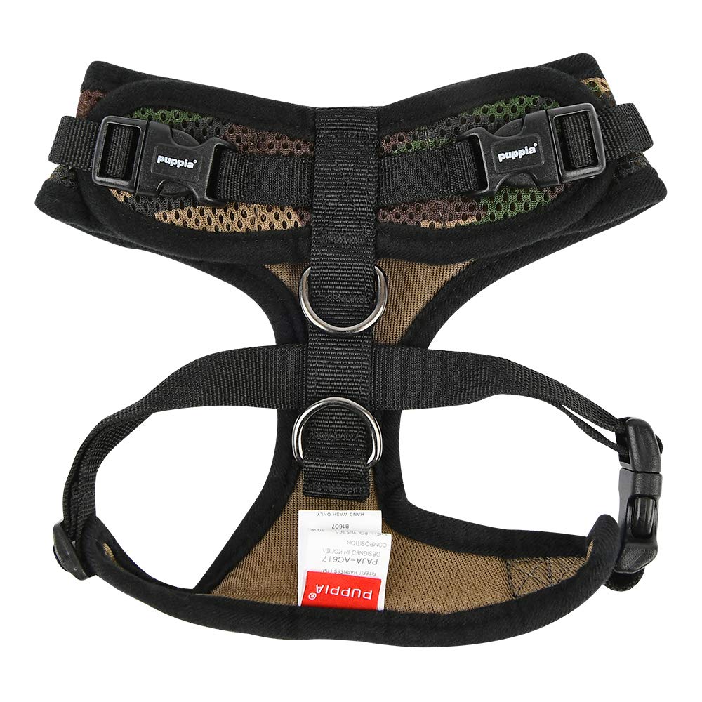 Puppia Authentic Puppia Ritefit Harness With Adjustable Neck, Camo, Medium