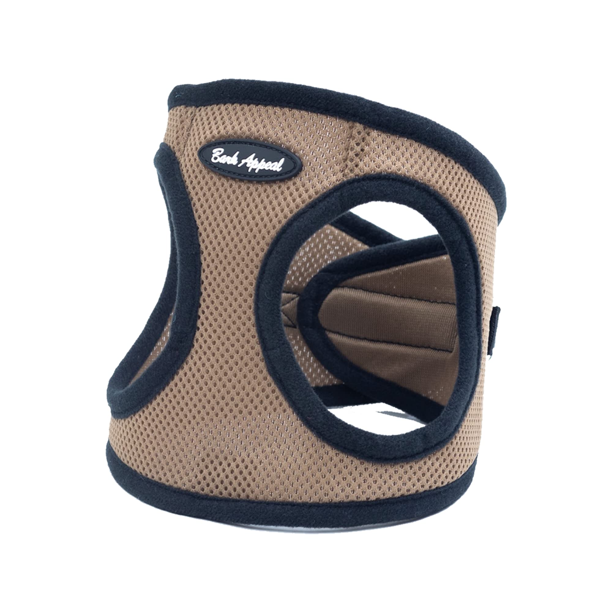 Bark Appeal Step-In Dog Harness, Mesh Step In Dog Vest Harness For Small & Medium Dogs, Non-Choking With Adjustable Heavy-Duty Buckle For Safe, Secure Fit - (Xs, Caramel Brown)