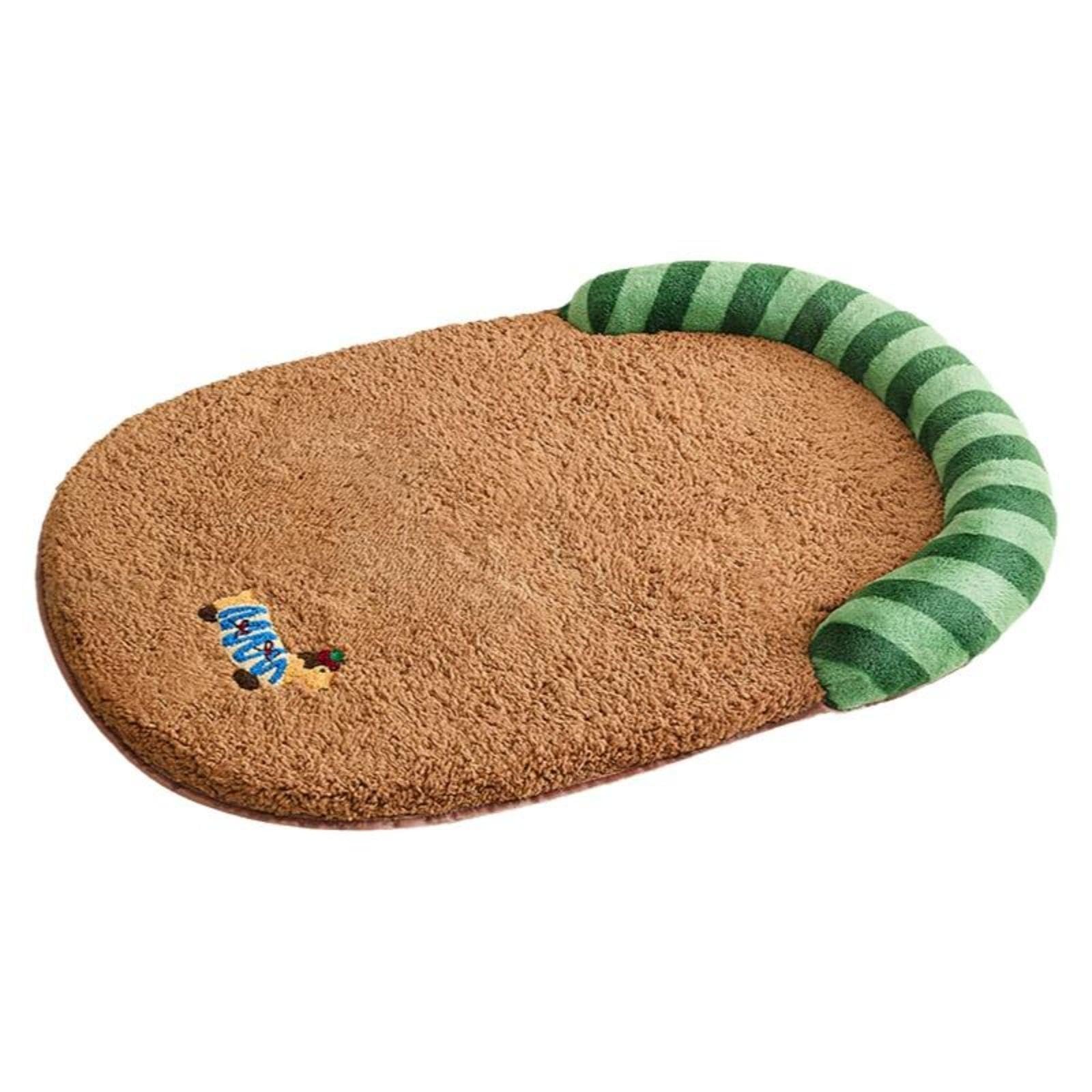 MERISHOPP Dog Bed, Removable cleanable Cover, AllSeason, Small Pet Sofa Couch Brown 50 * 32cm