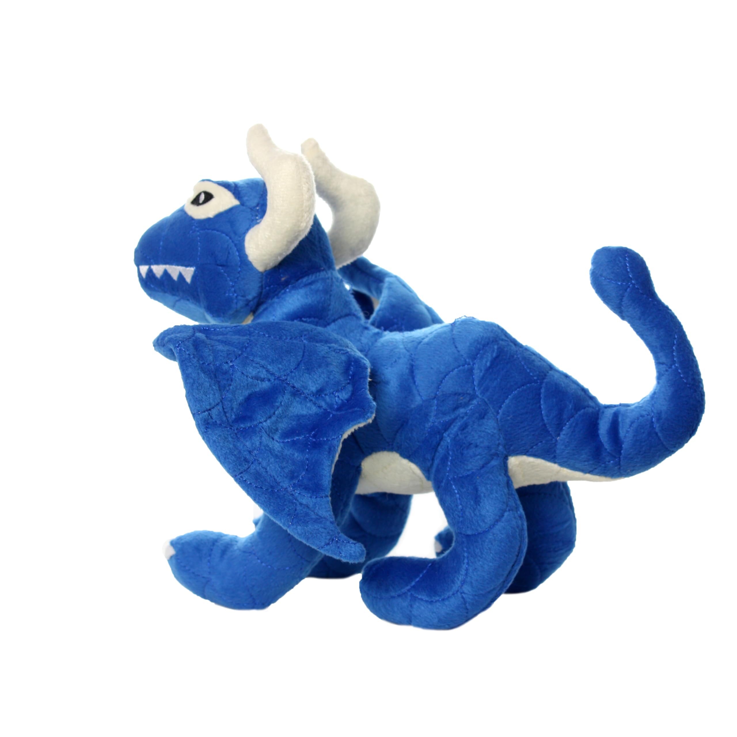 Mighty- Blue Dragon - Squeaker-Multiple Layers. Made Durable, Strong & Tough. Interactive Play (Tug, Toss & Fetch). Machine Washable & Floats