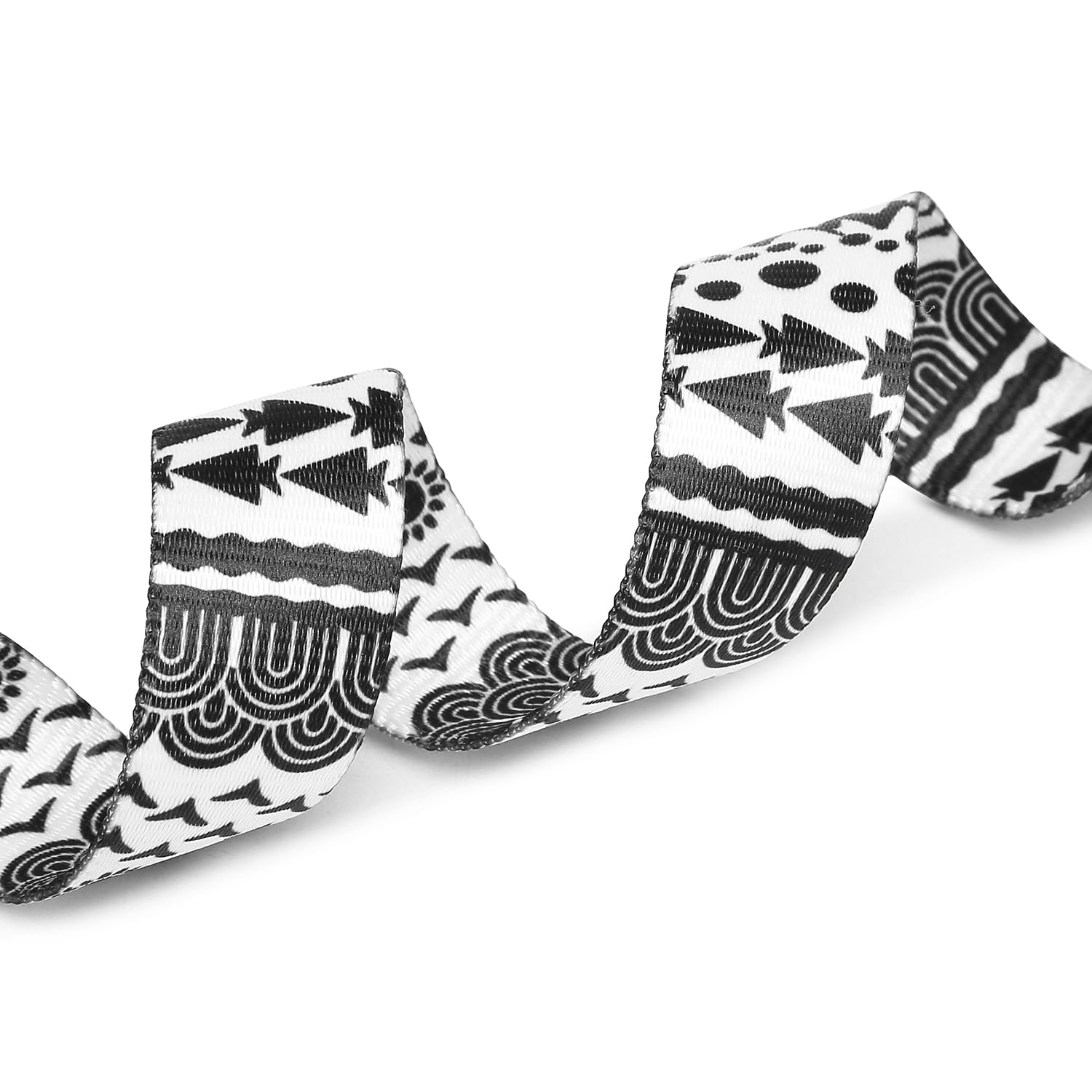 Mercano Adjustable Dog Collar - Special Design Patterns, Soft Nylon Comfortable Durable Pet Collar For Small Medium Large Dogs (S, Black White B)