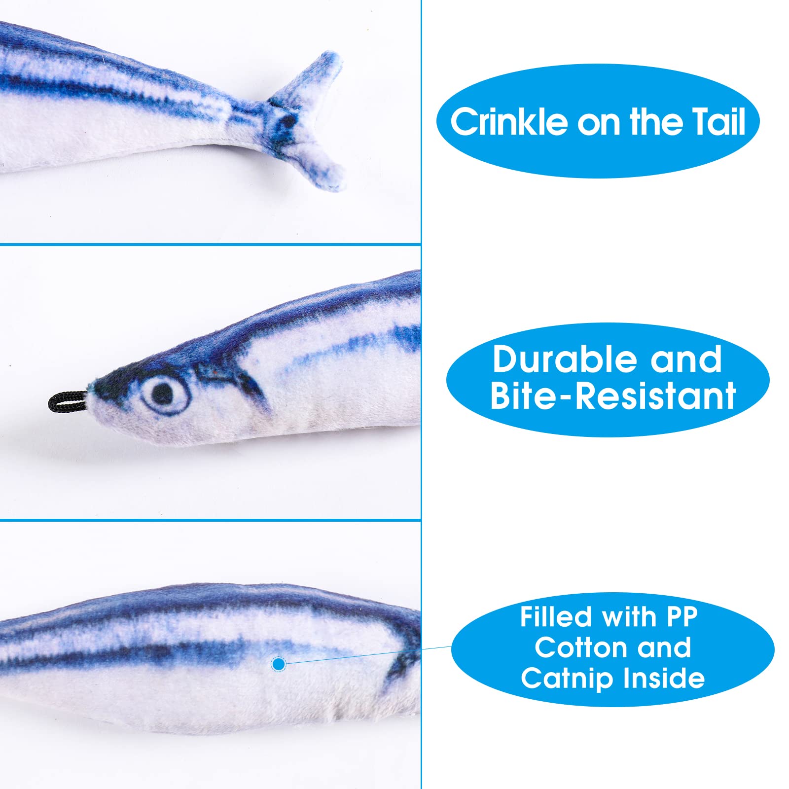 9 Pcs Cat Fishing Pole Toy, Retractable Cat Feather Toys With Cat Wand Plush Fish Worm Feathers With Bells Catnip Interactive Cat Teaser Toys For Kitten Cat